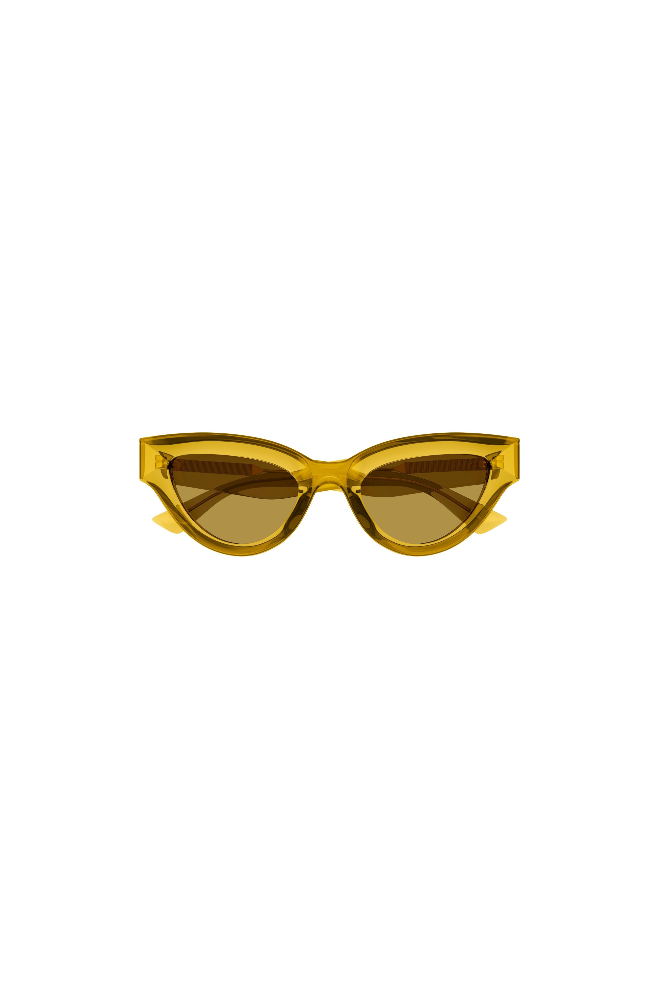 BOTTEGA VENETA Yellow Dropped Lens Cat Eye Sunglasses