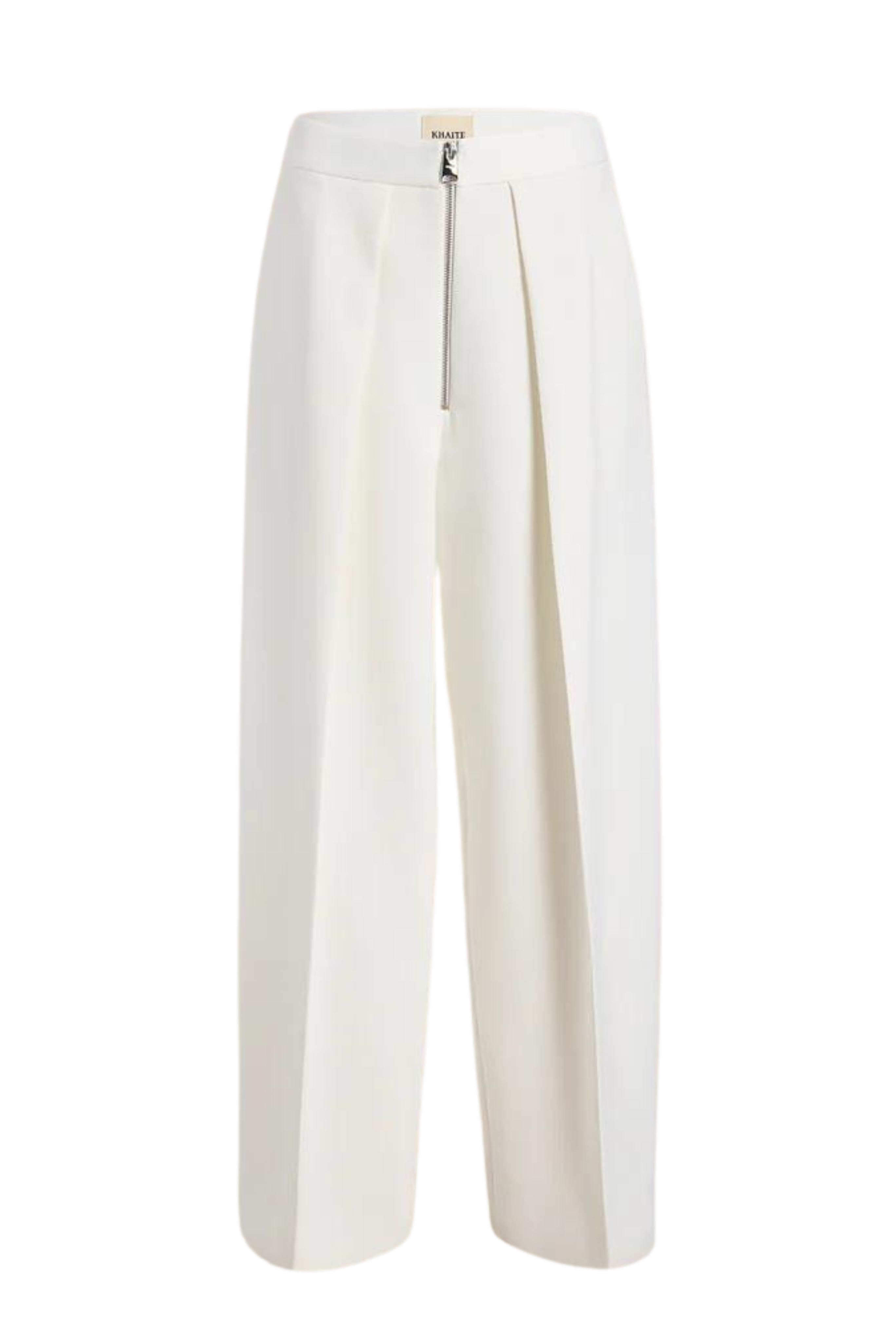 KHAITE White Marine Wide Leg Pants