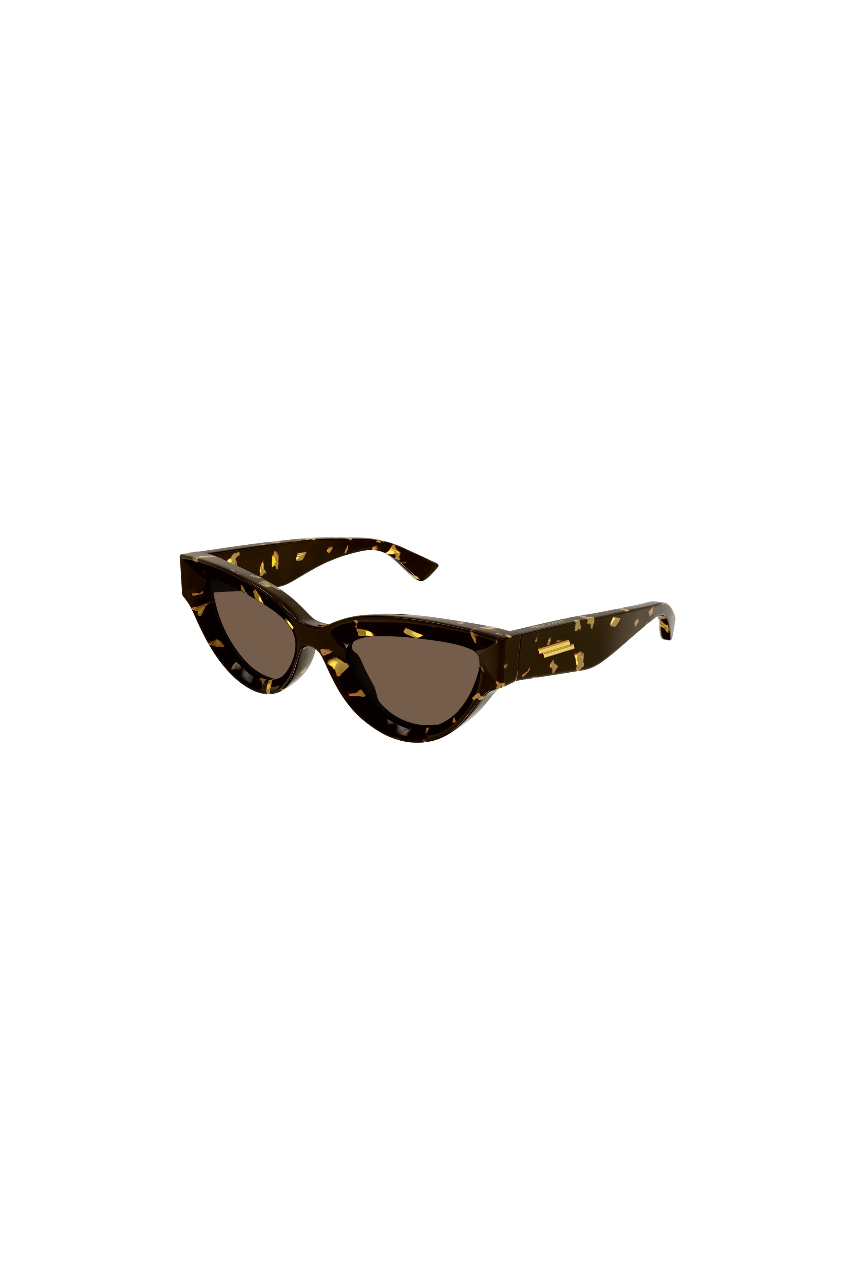 BOTTEGA VENETA Tortoise Squared Cat Eye Sunglasses