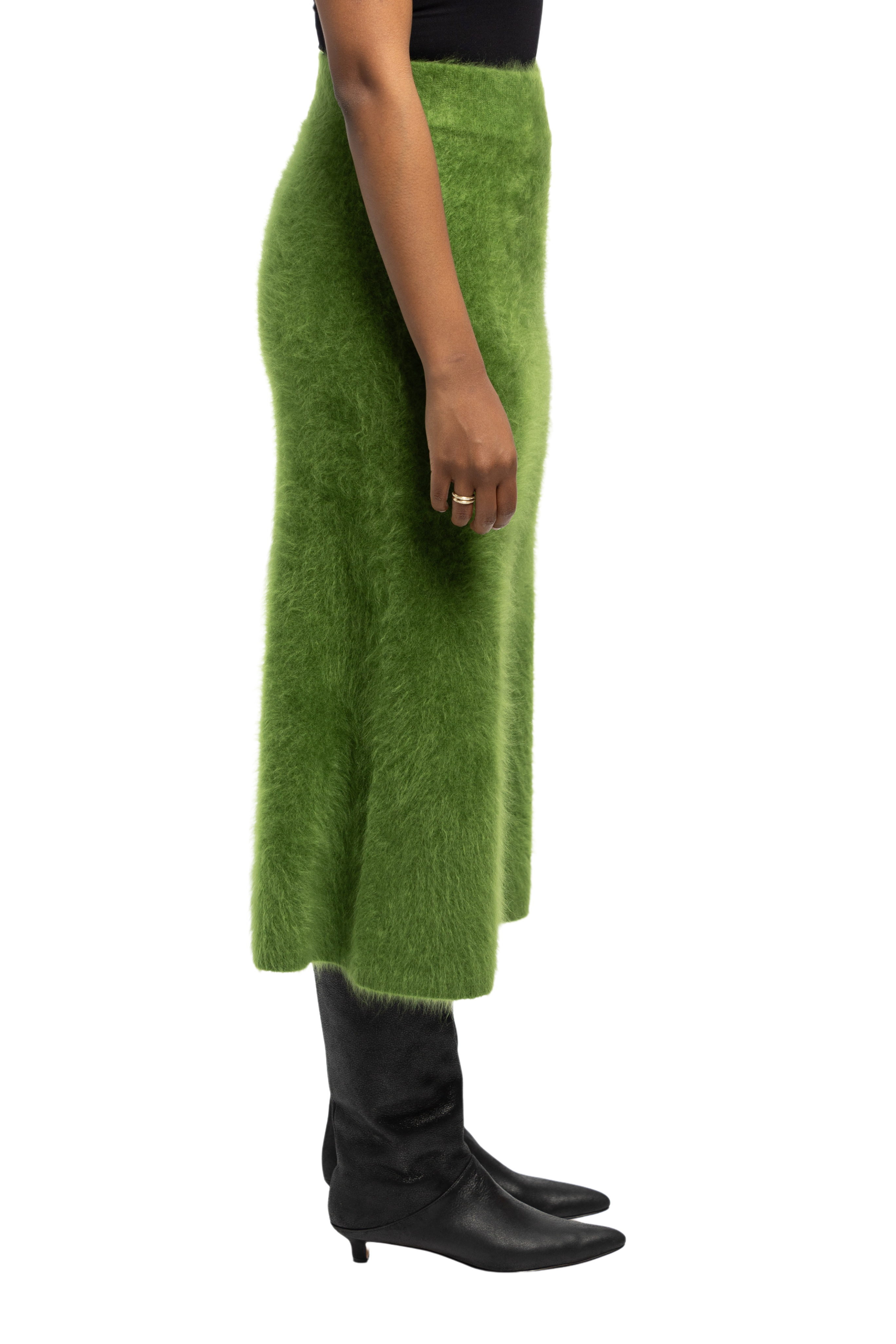 LISA YANG Asta Green Midi Skirt