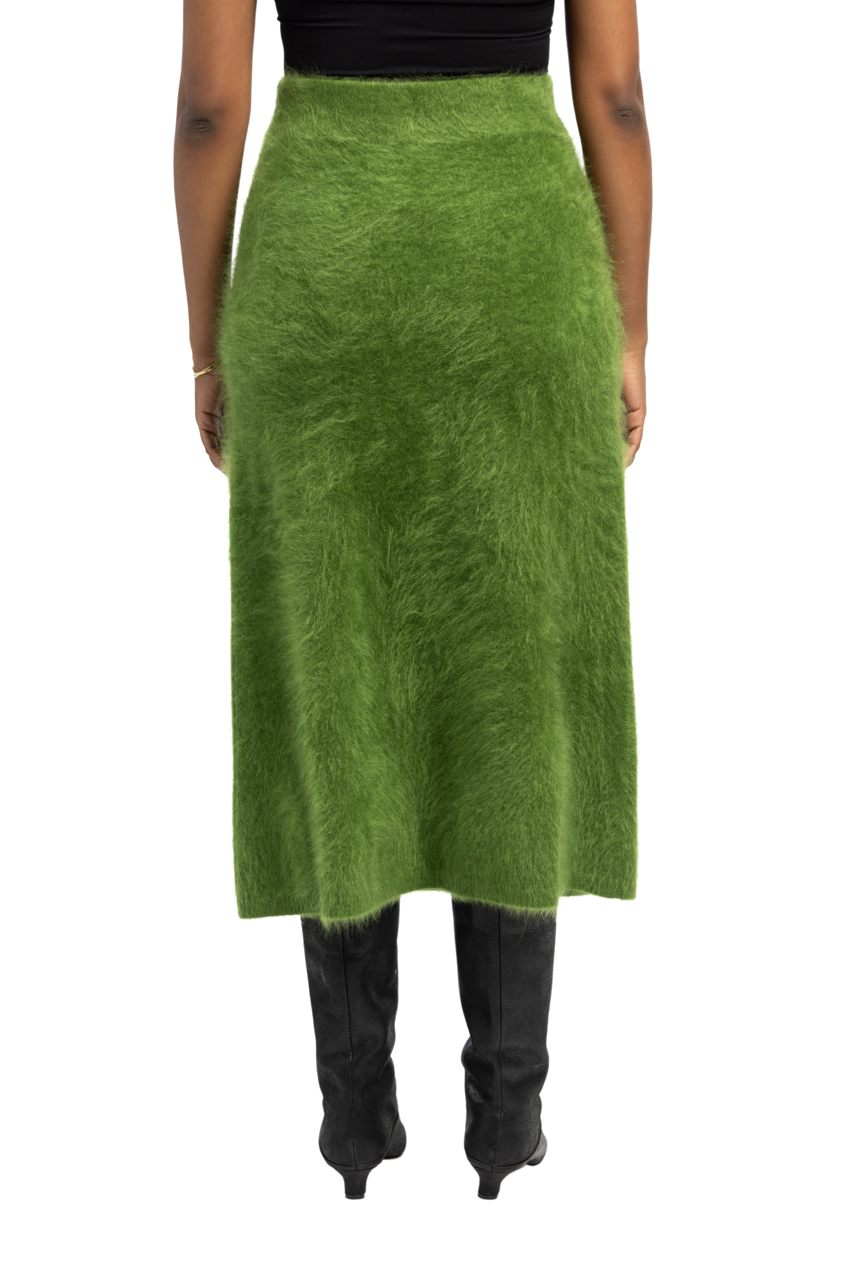 LISA YANG Asta Green Midi Skirt