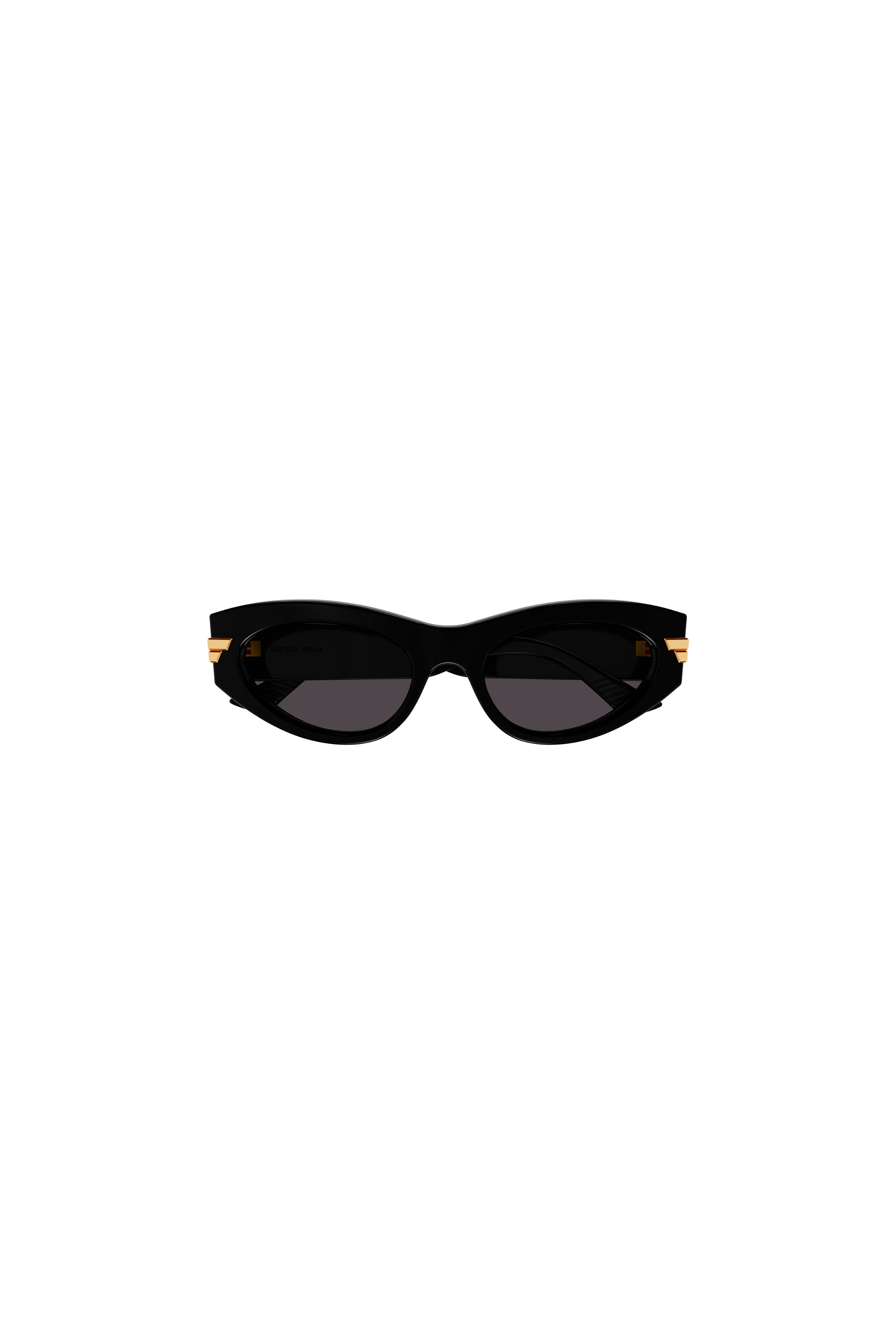 BOTTEGA VENETA Black Slim Cat Eye Sunglasses