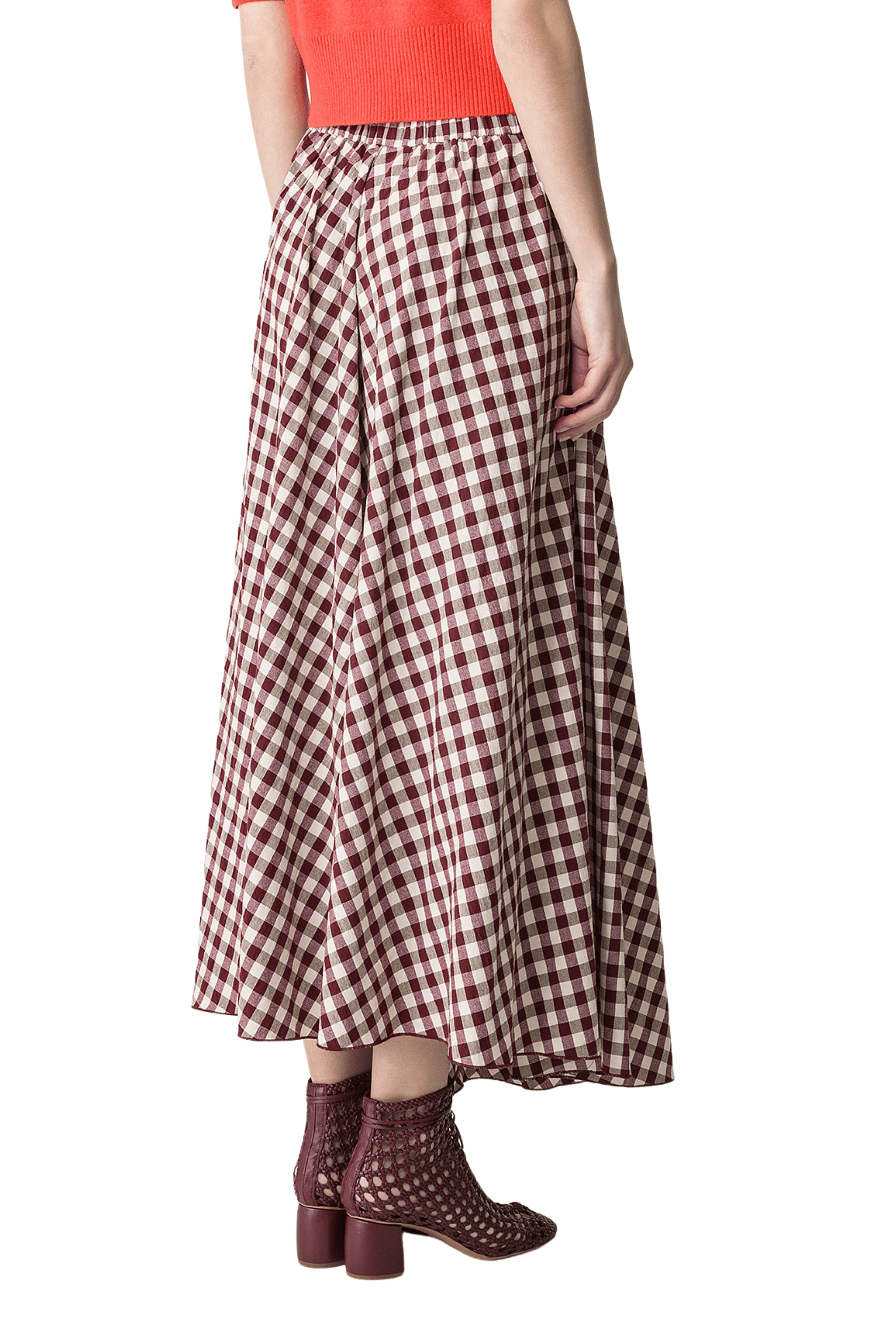 Gingham Wrap Skirt