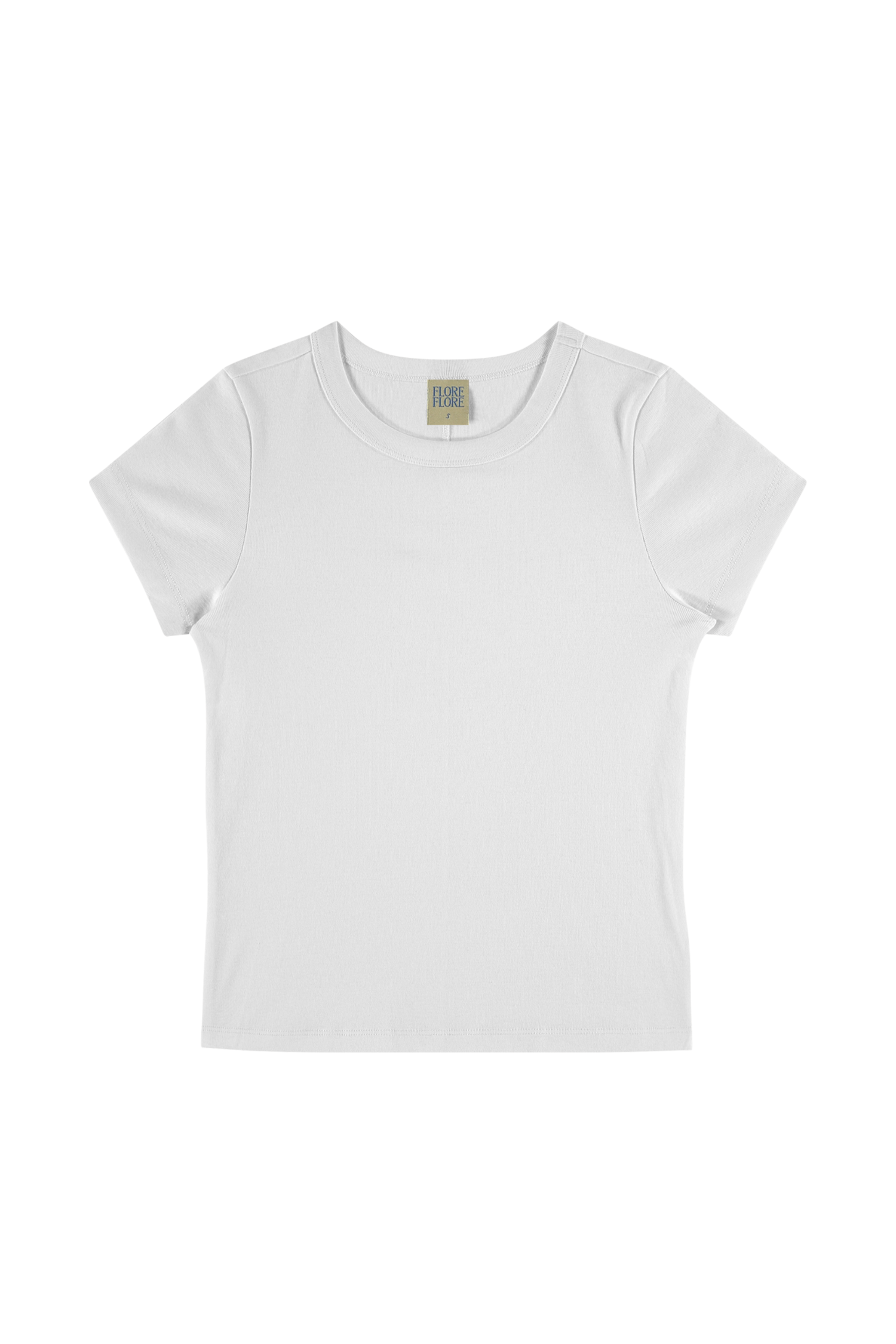 FLORE FLORE Car Crew Tee in White