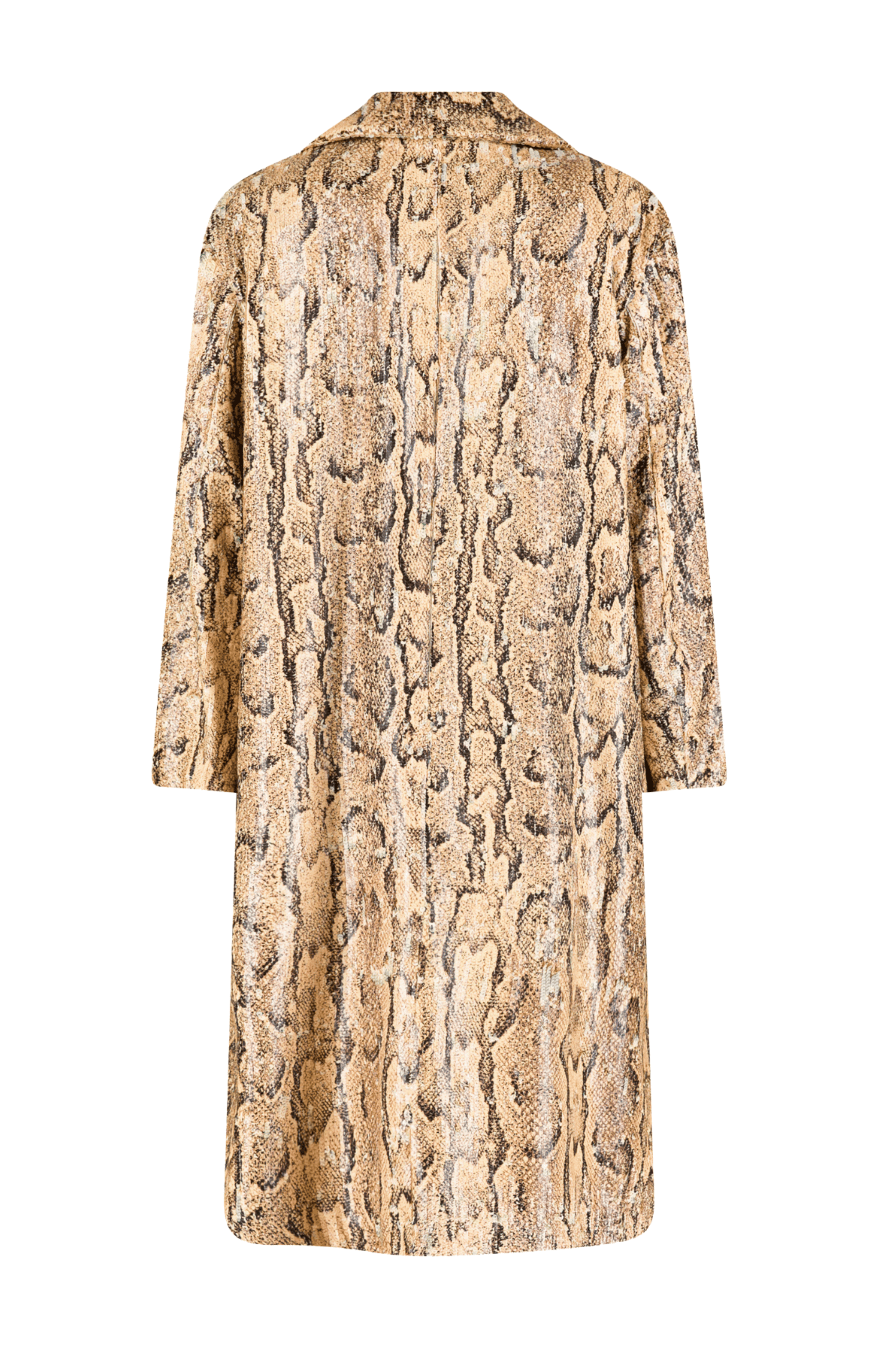 DRIES VAN NOTEN Ricca Embellished Snake Print Coat