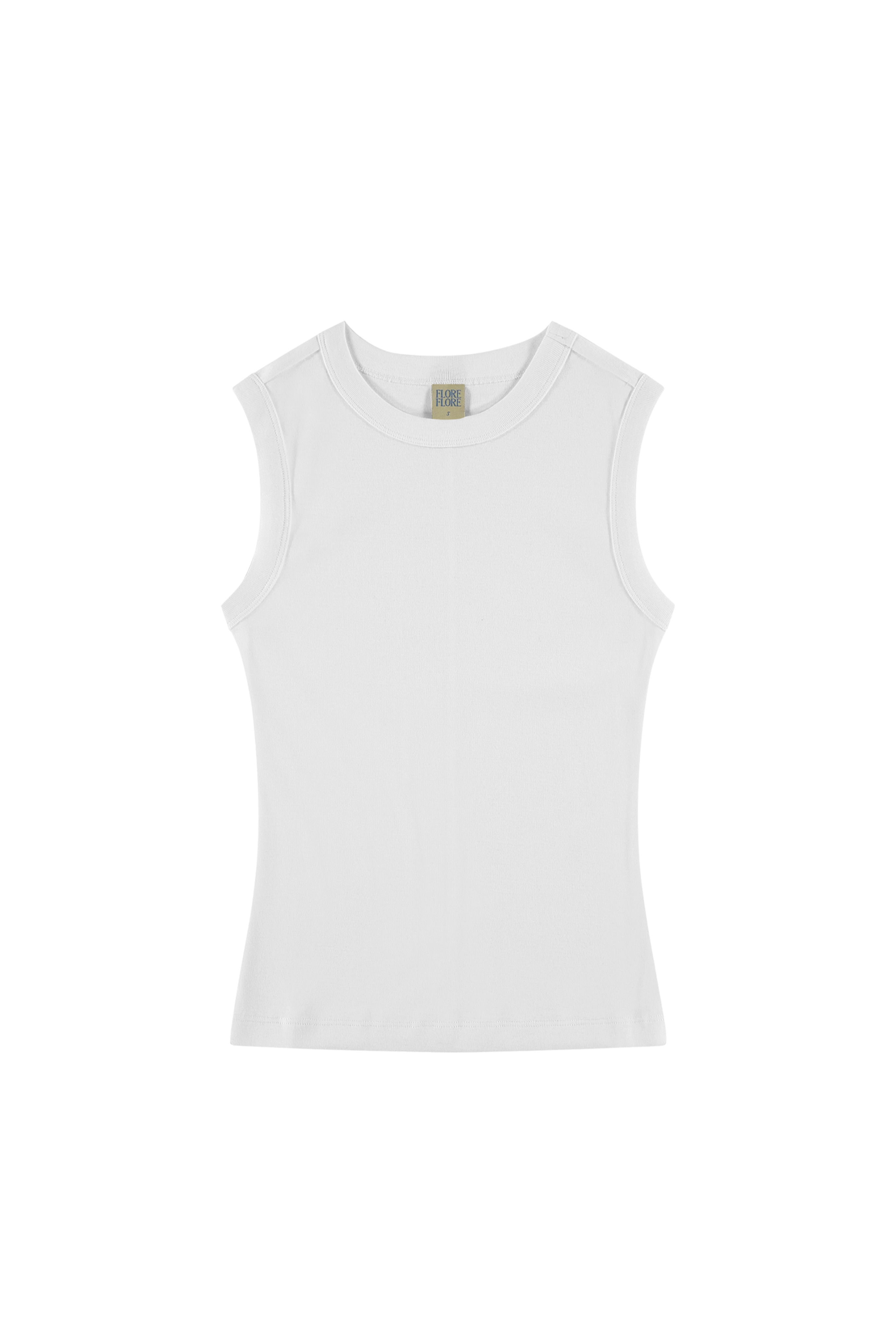 FLORE FLORE Esme Crew Tank in White