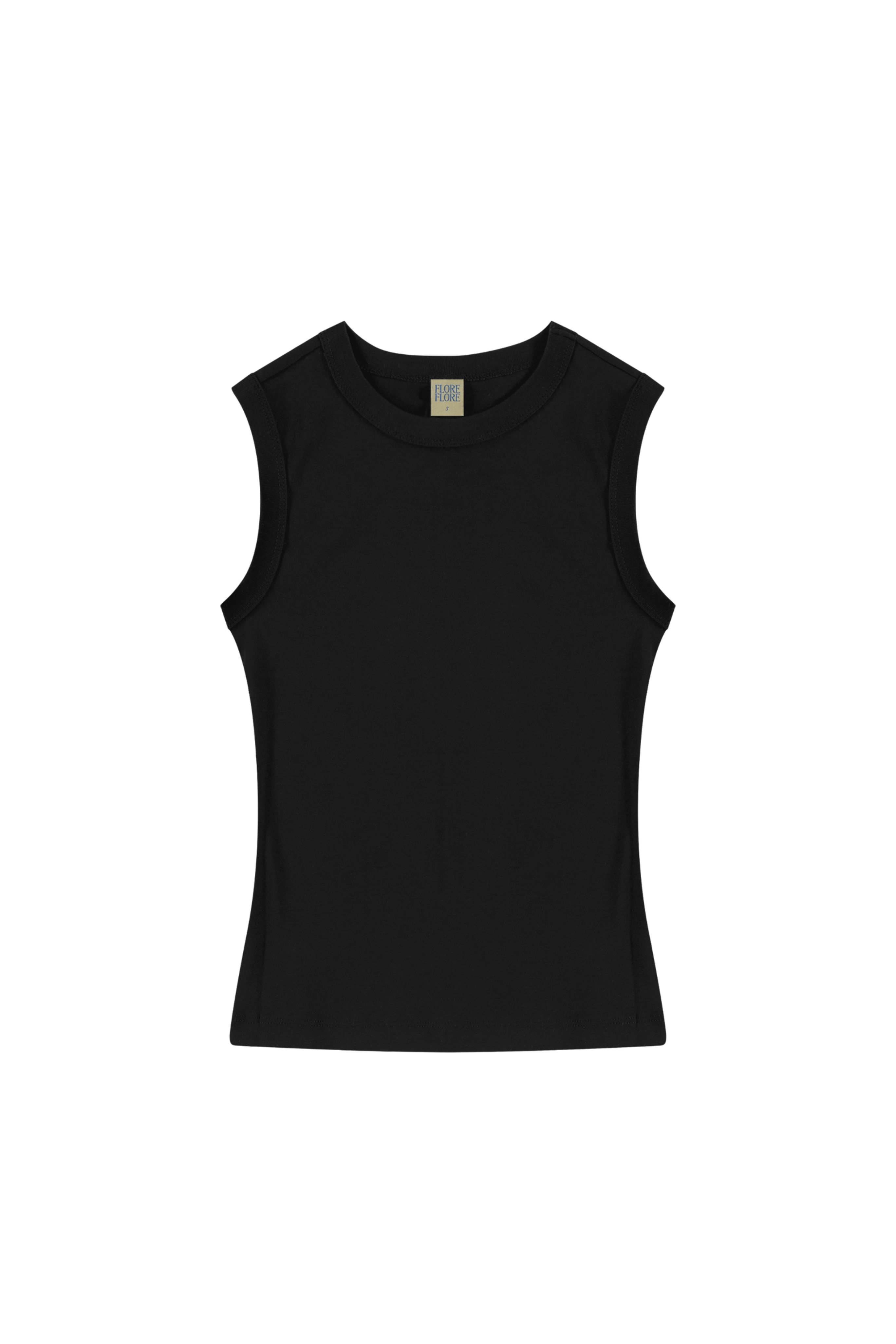 FLORE FLORE Esme Crew Tank in Black