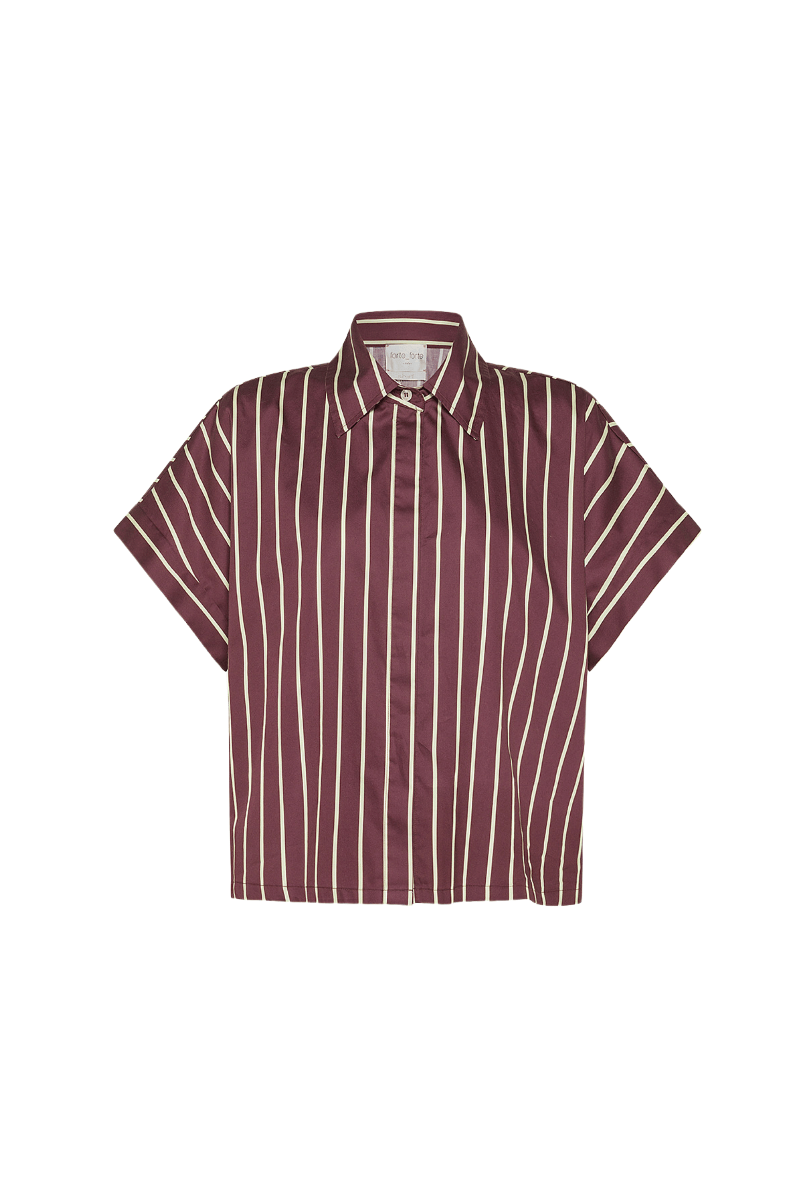 Stripe Satin Boxy Shirt