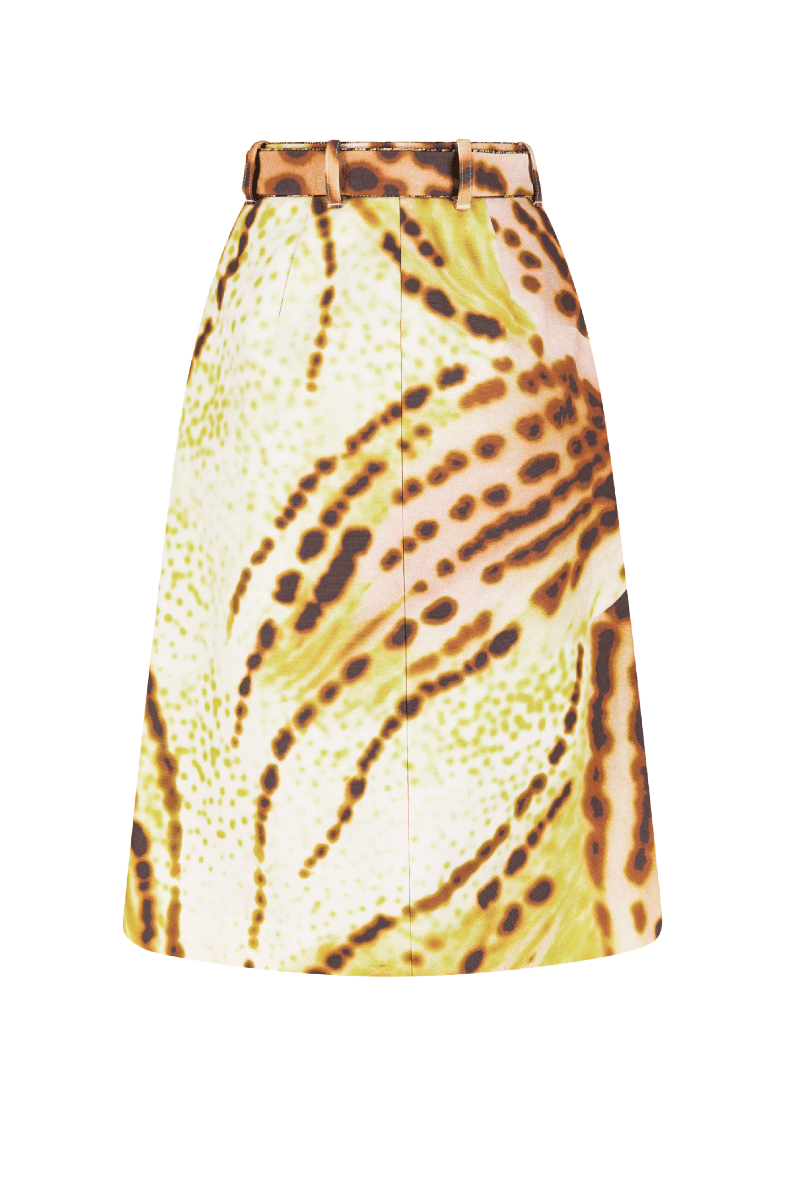 DRIES VAN NOTEN Sheraz Belted Print Skirt