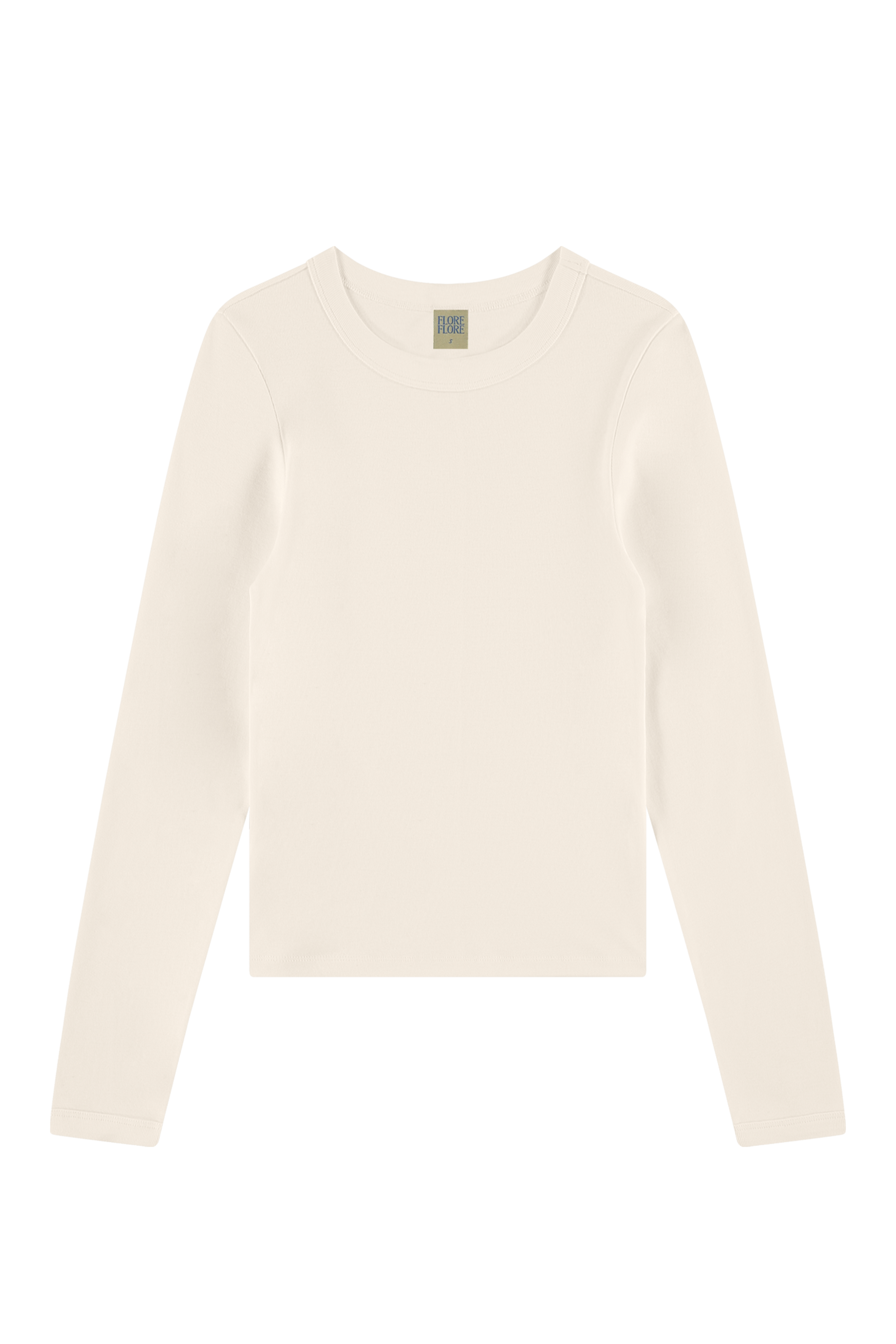 FLORE FLORE Max Crew Tee in Ivory