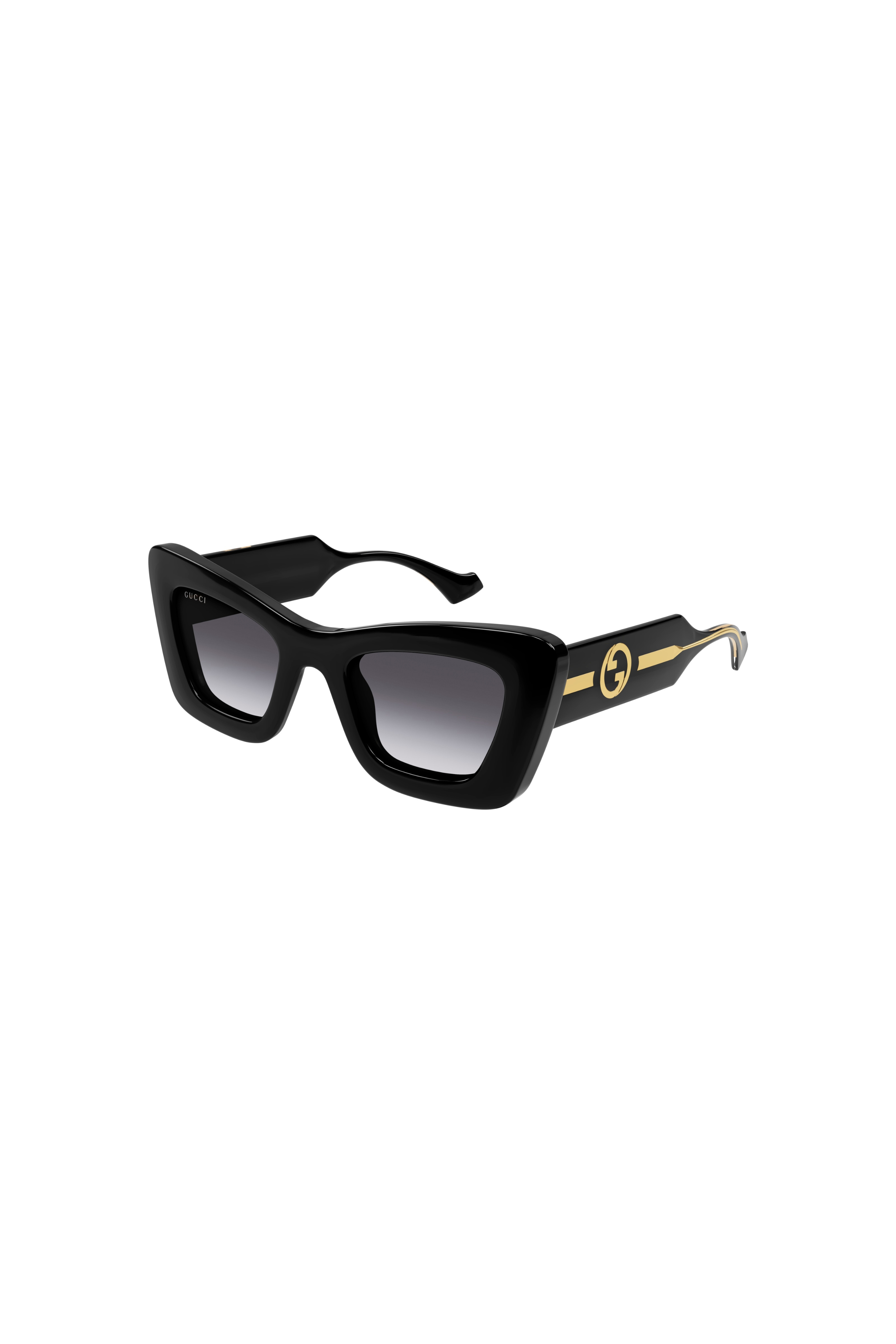 GUCCI Logo Black Cat Eye Sunglasses