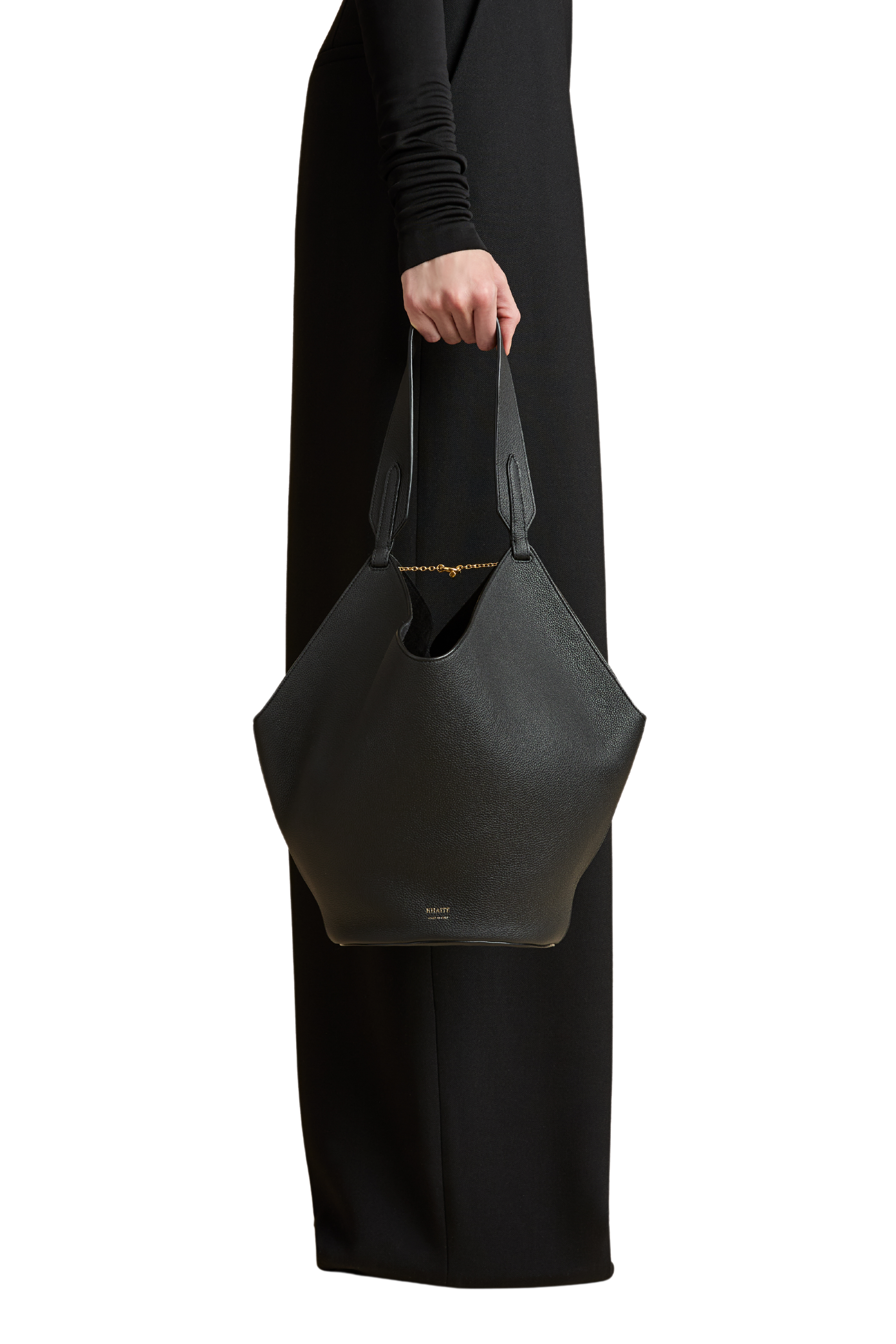 Black Small Lotus Bag