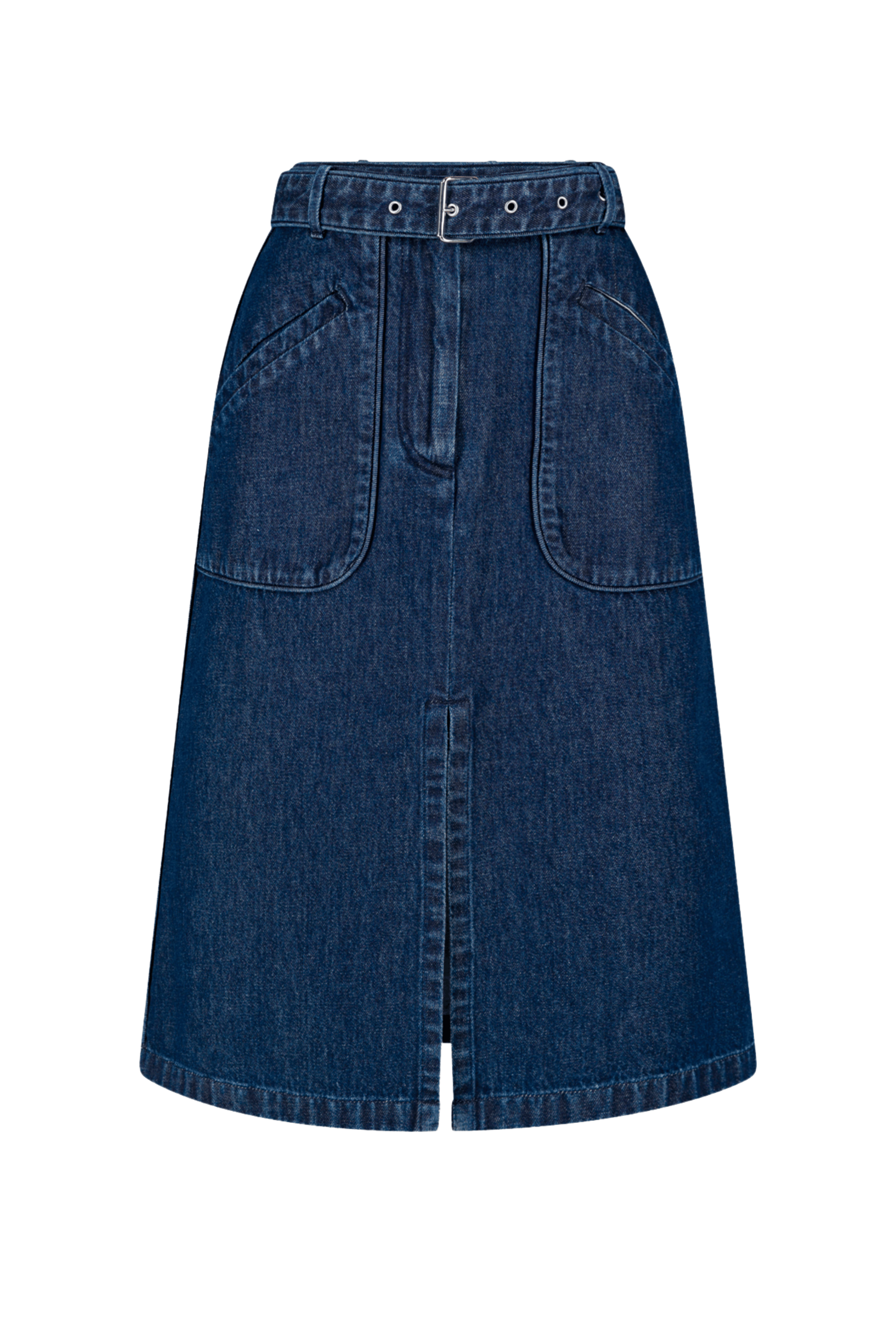 DRIES VAN NOTEN Sheraz Belted Denim Skirt