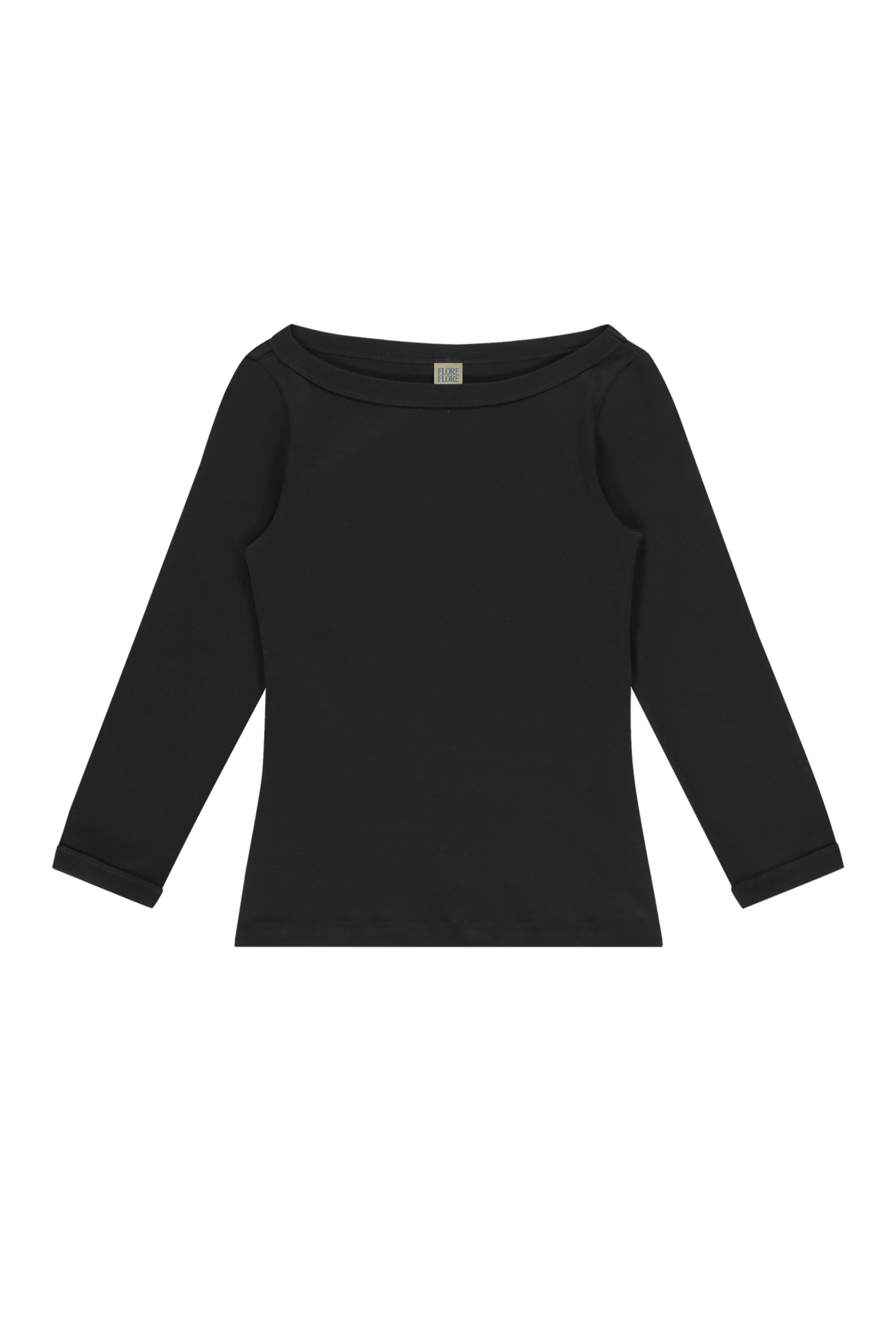 FLORE FLORE Steffi Boatneck Tee in Black