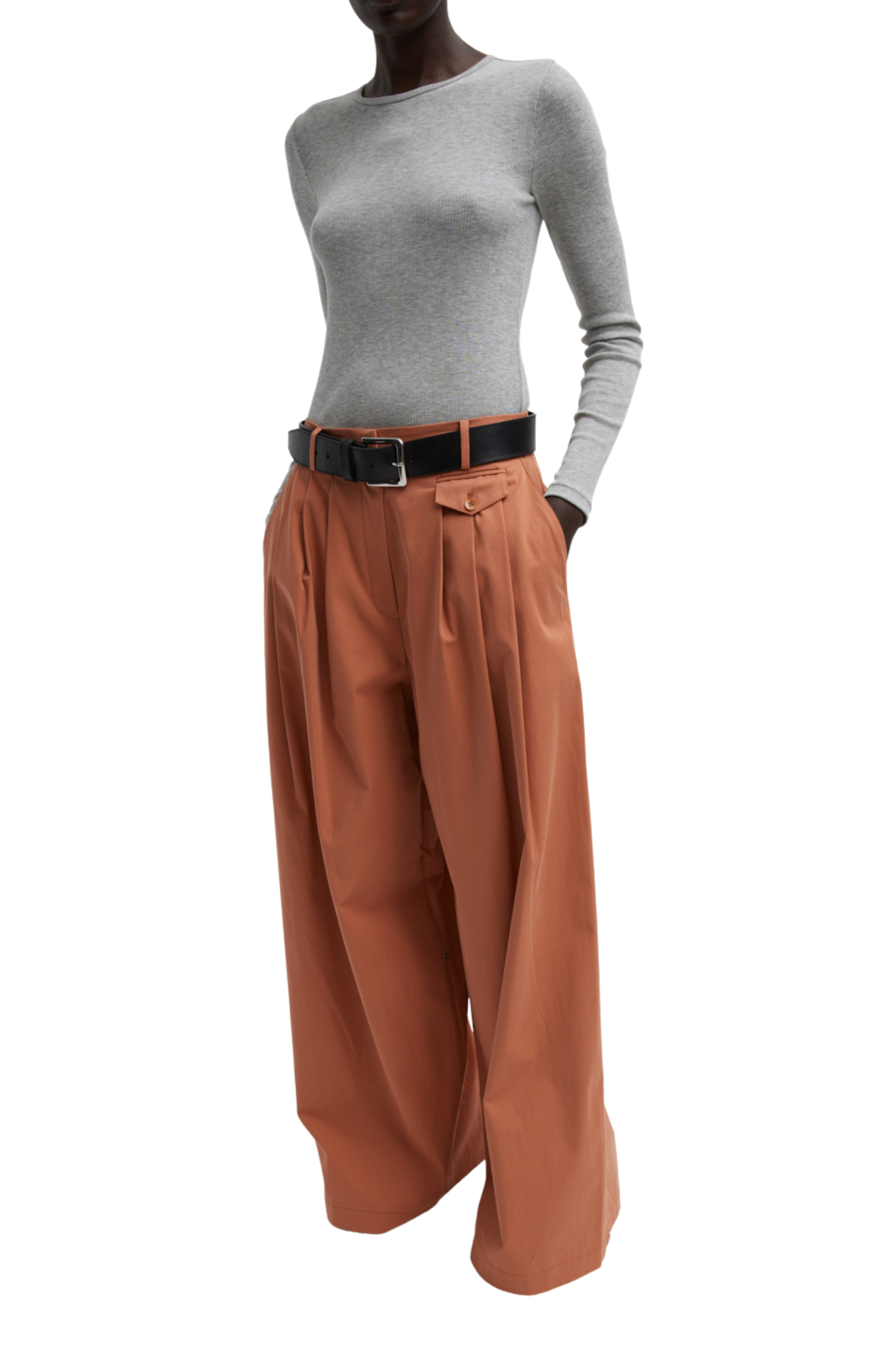 Triple Pleat Yam Pants