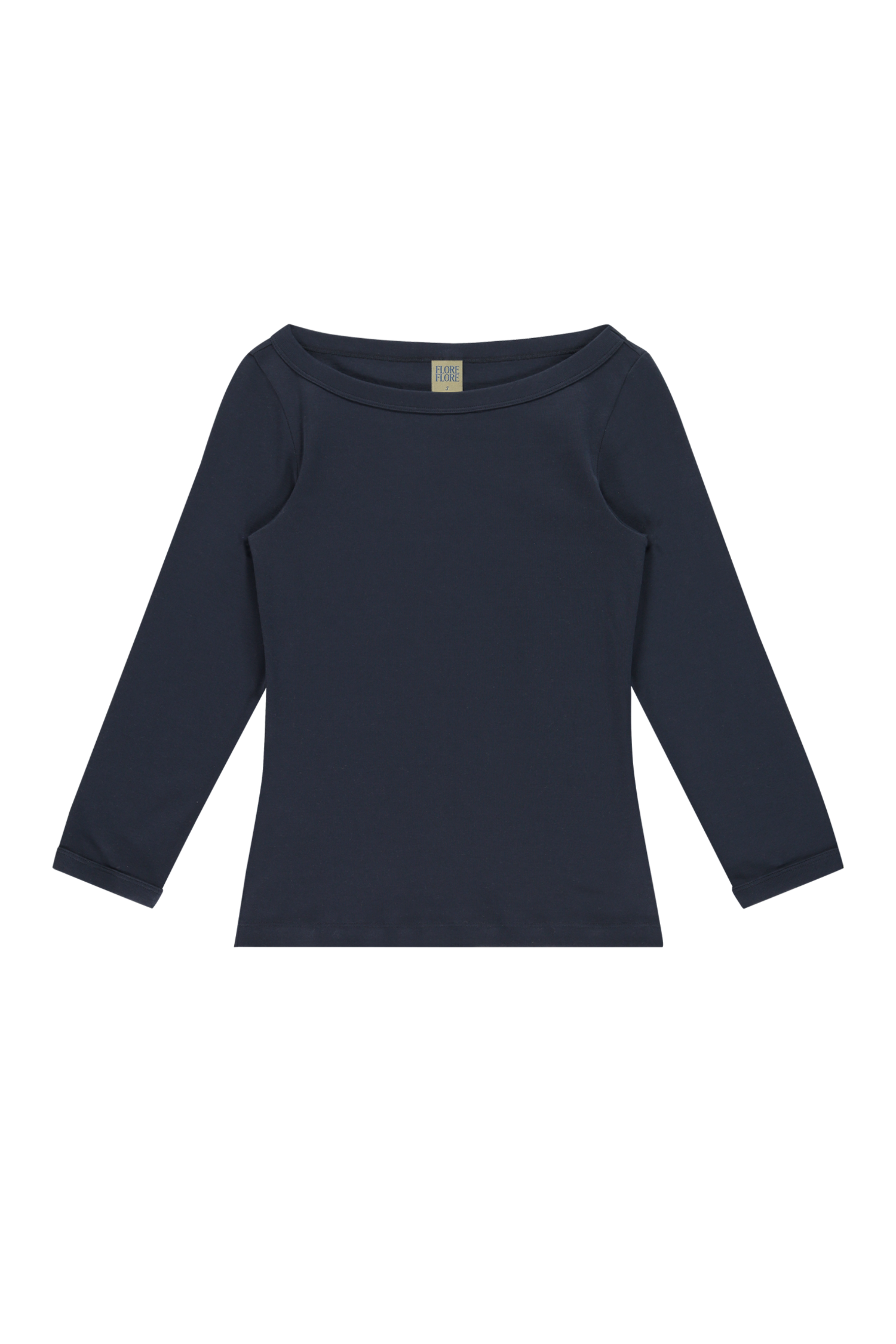 FLORE FLORE Steffi Boatneck Tee in Navy