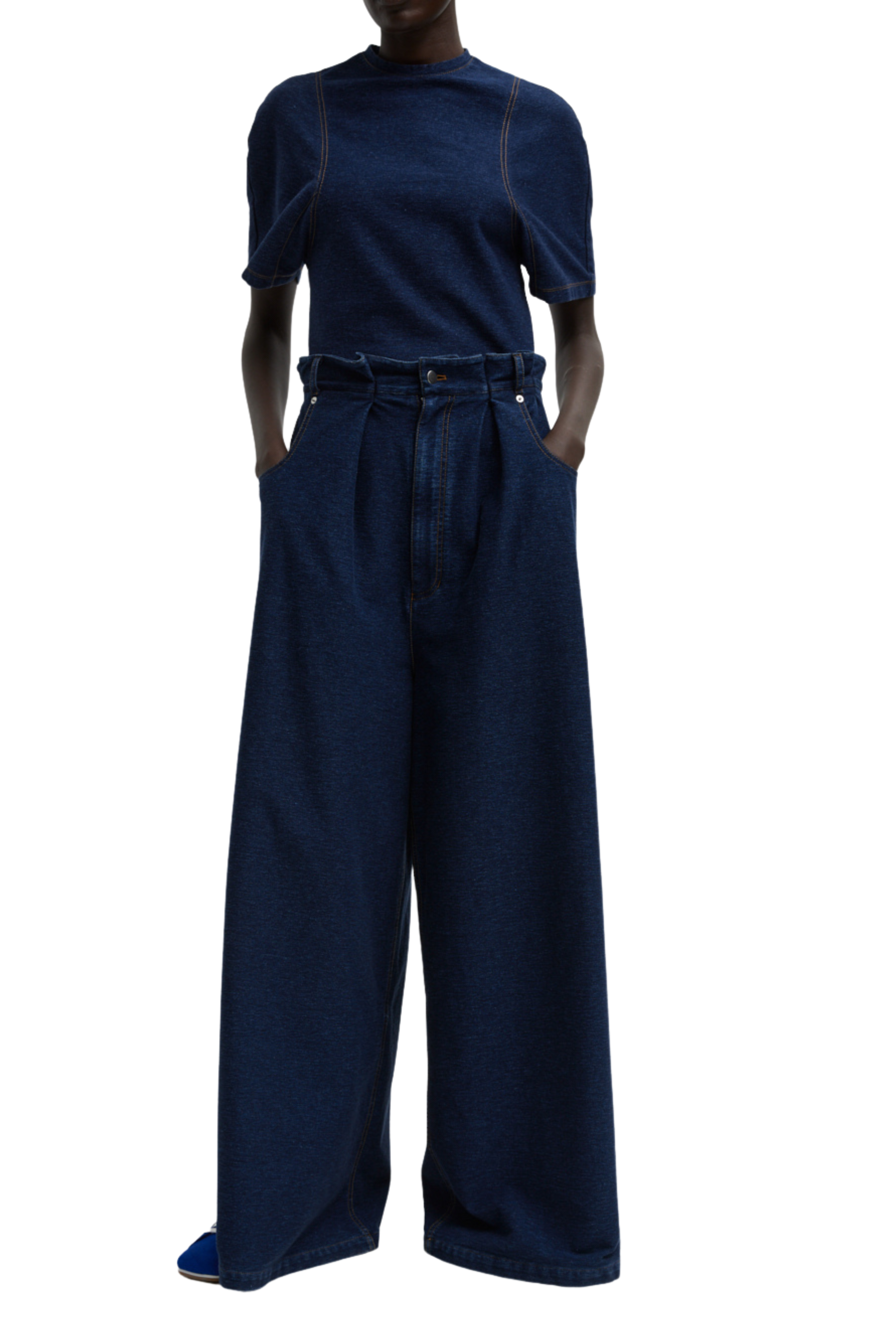 Petite Walker Knit Wide Leg Jean