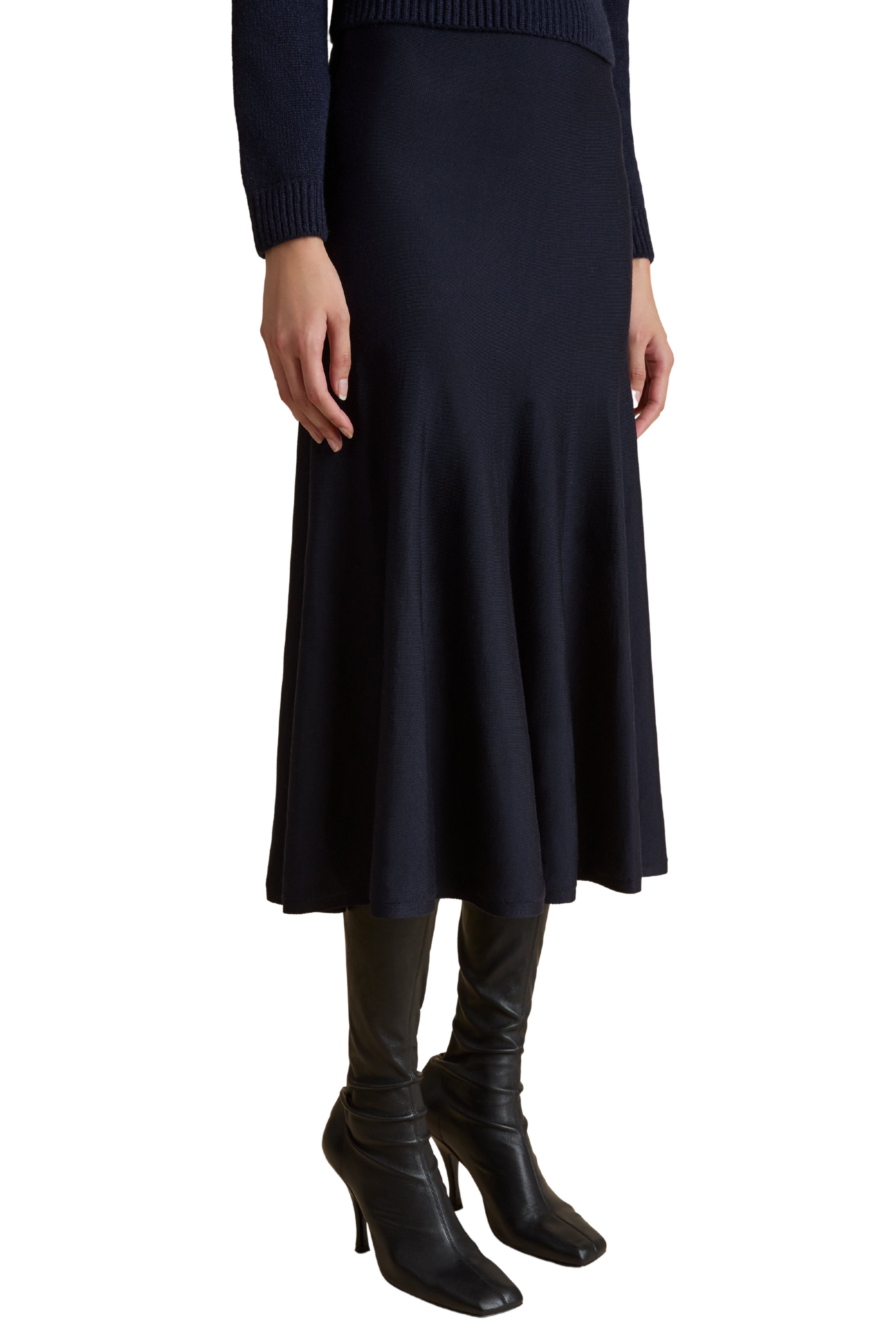 Mayu Merino Wool Knit Skirt