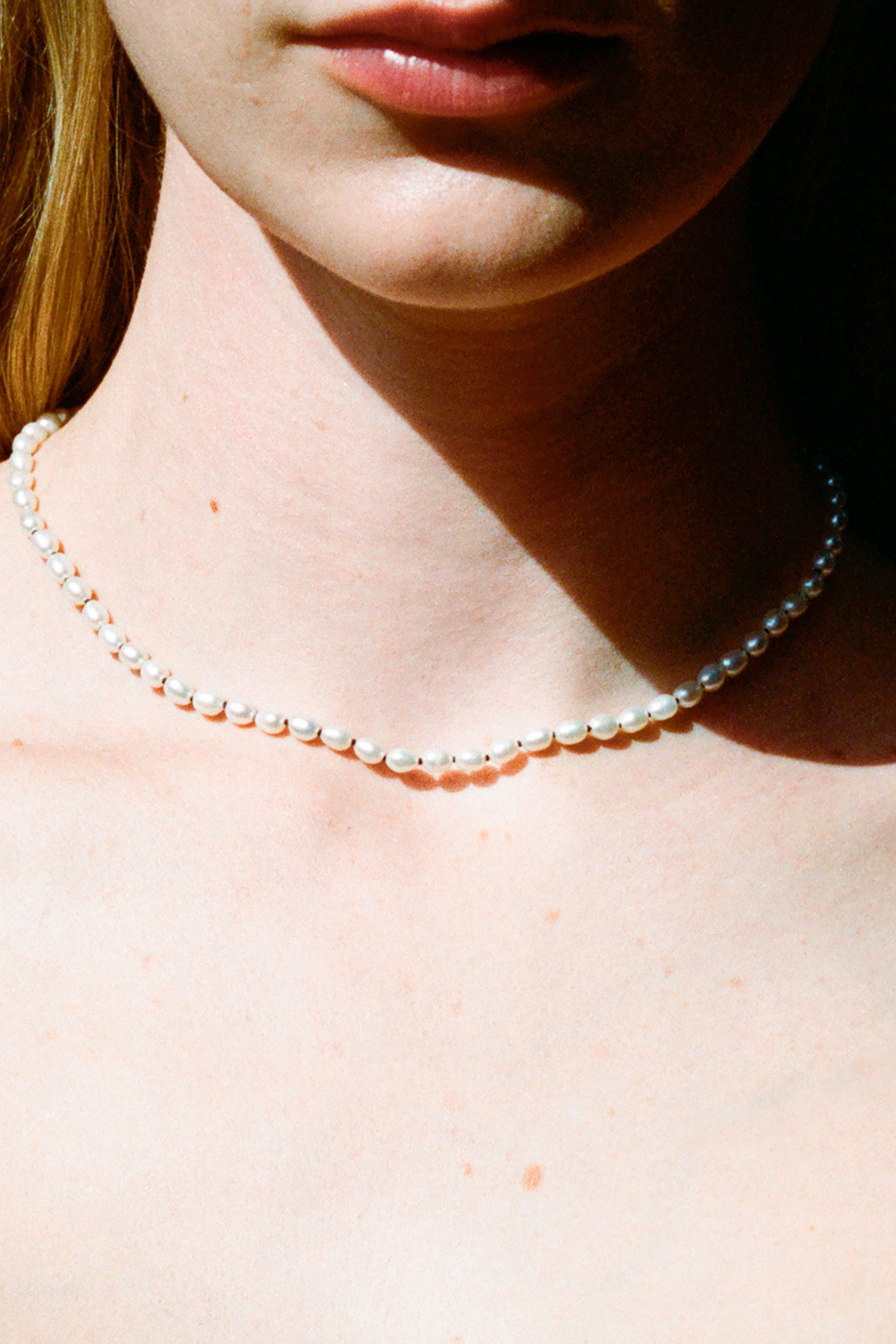 Tiny Pearl Collar Necklace