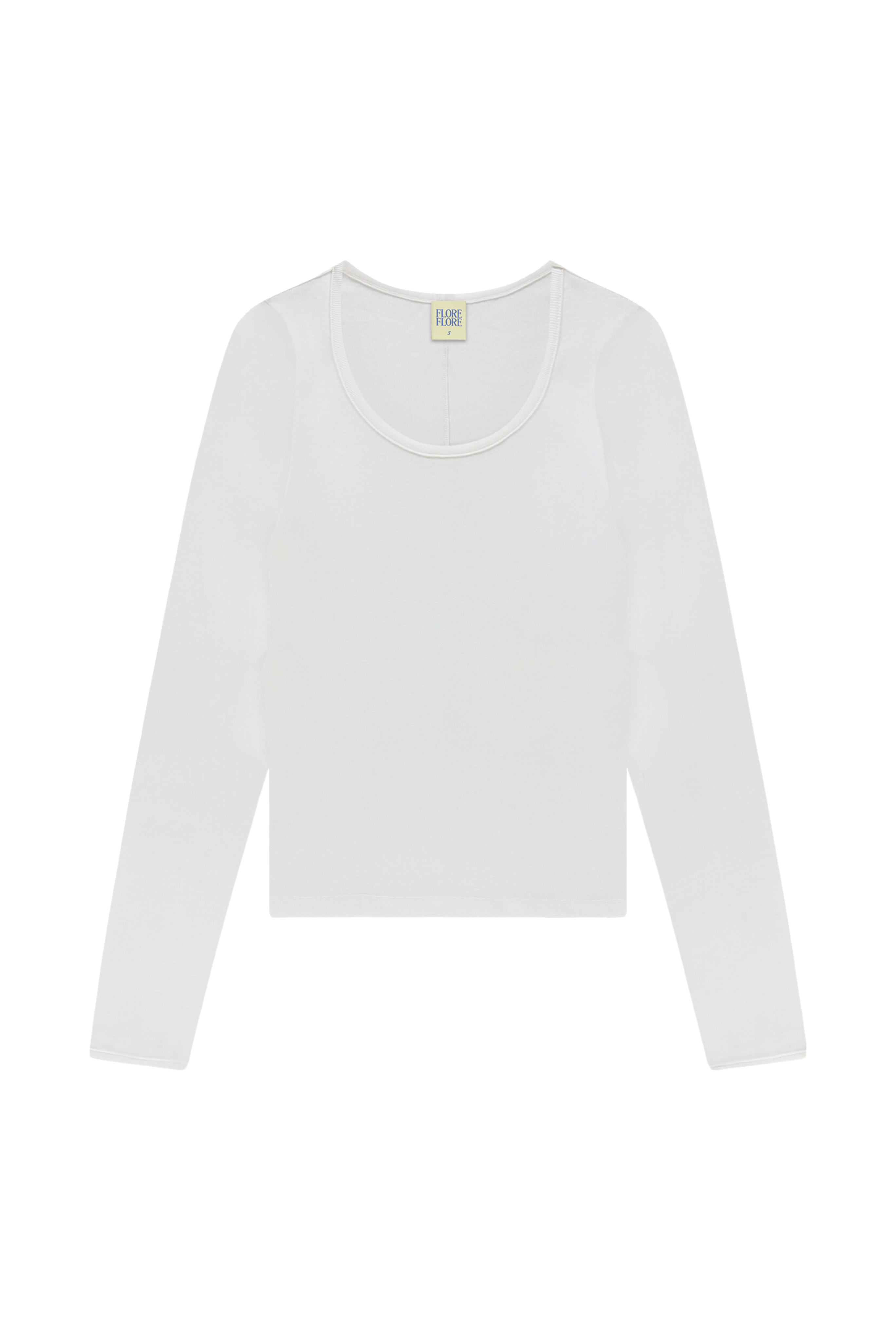 Fem White Long Sleeve Tee