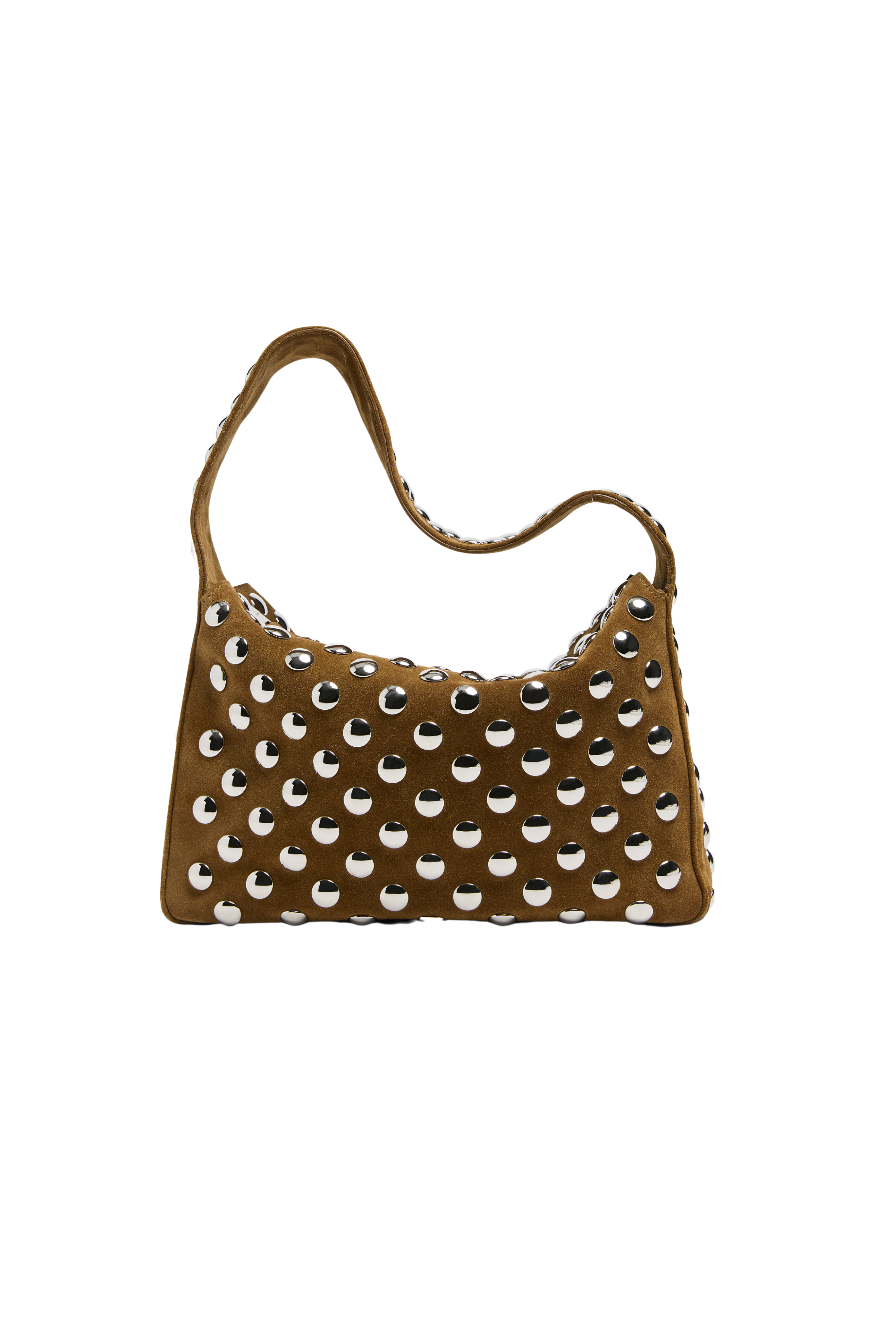 KHAITE Elena Suede Studded Bag