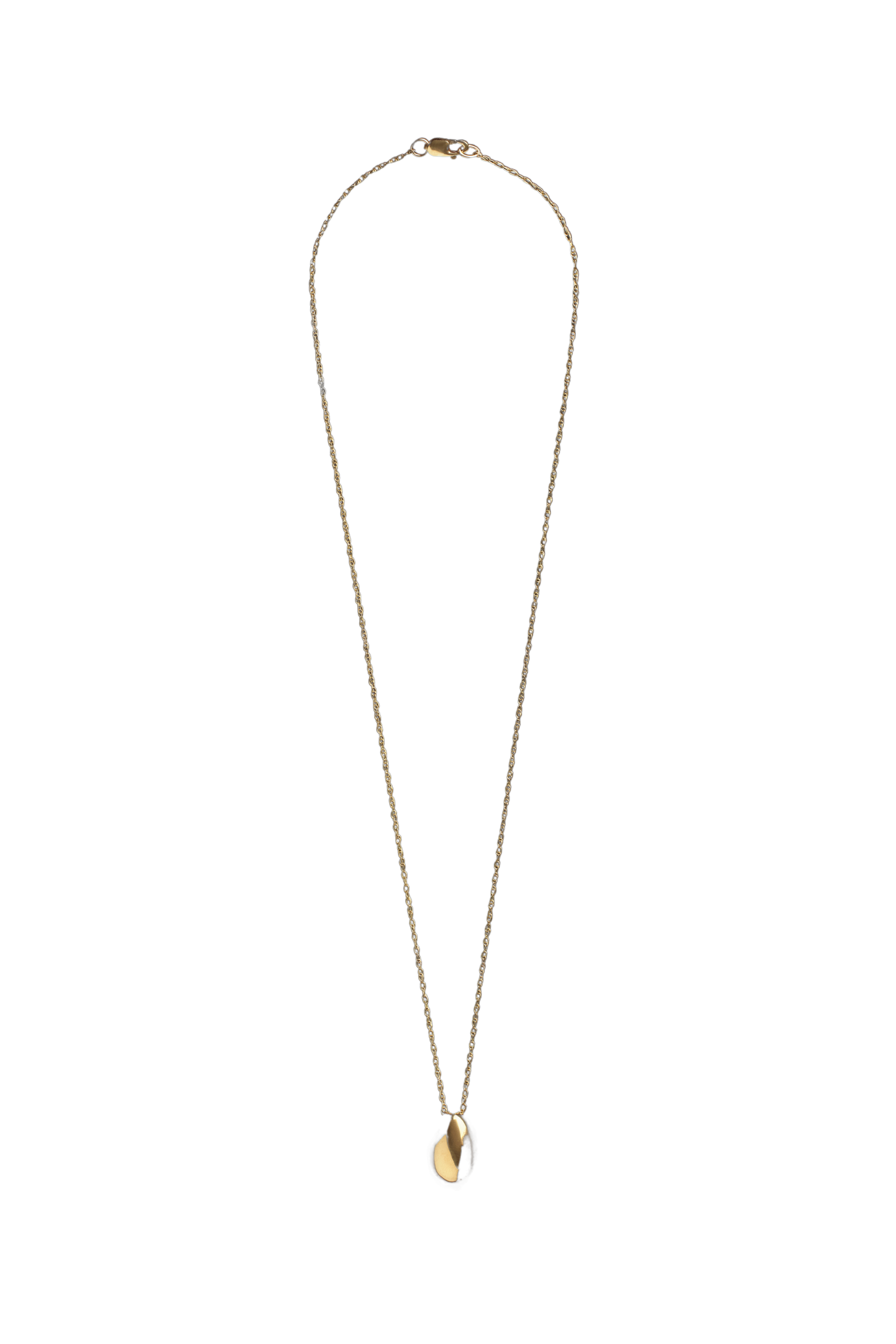 Gold Tiny Egg Necklace