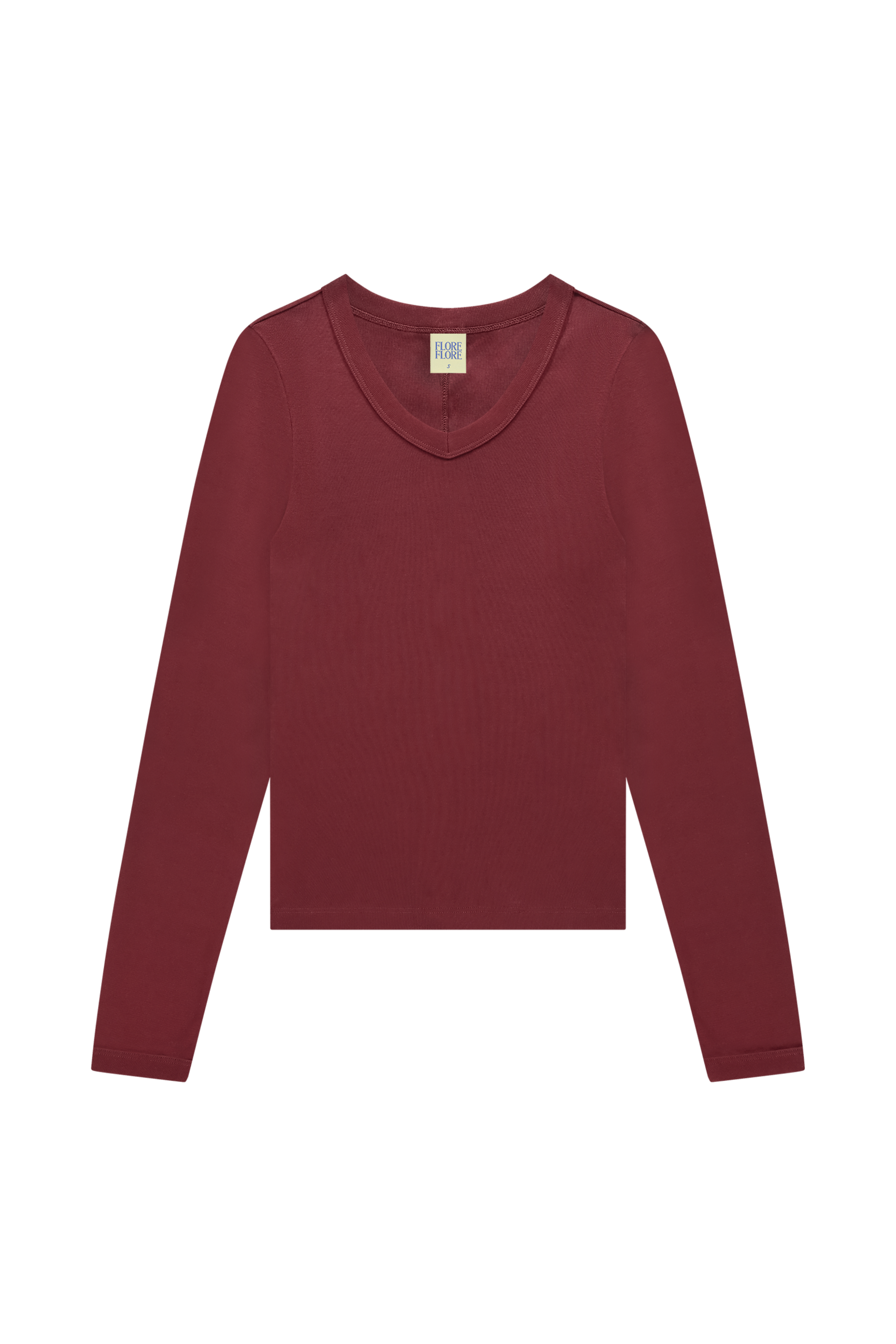 Jill Long Sleeve Tee in Syrah