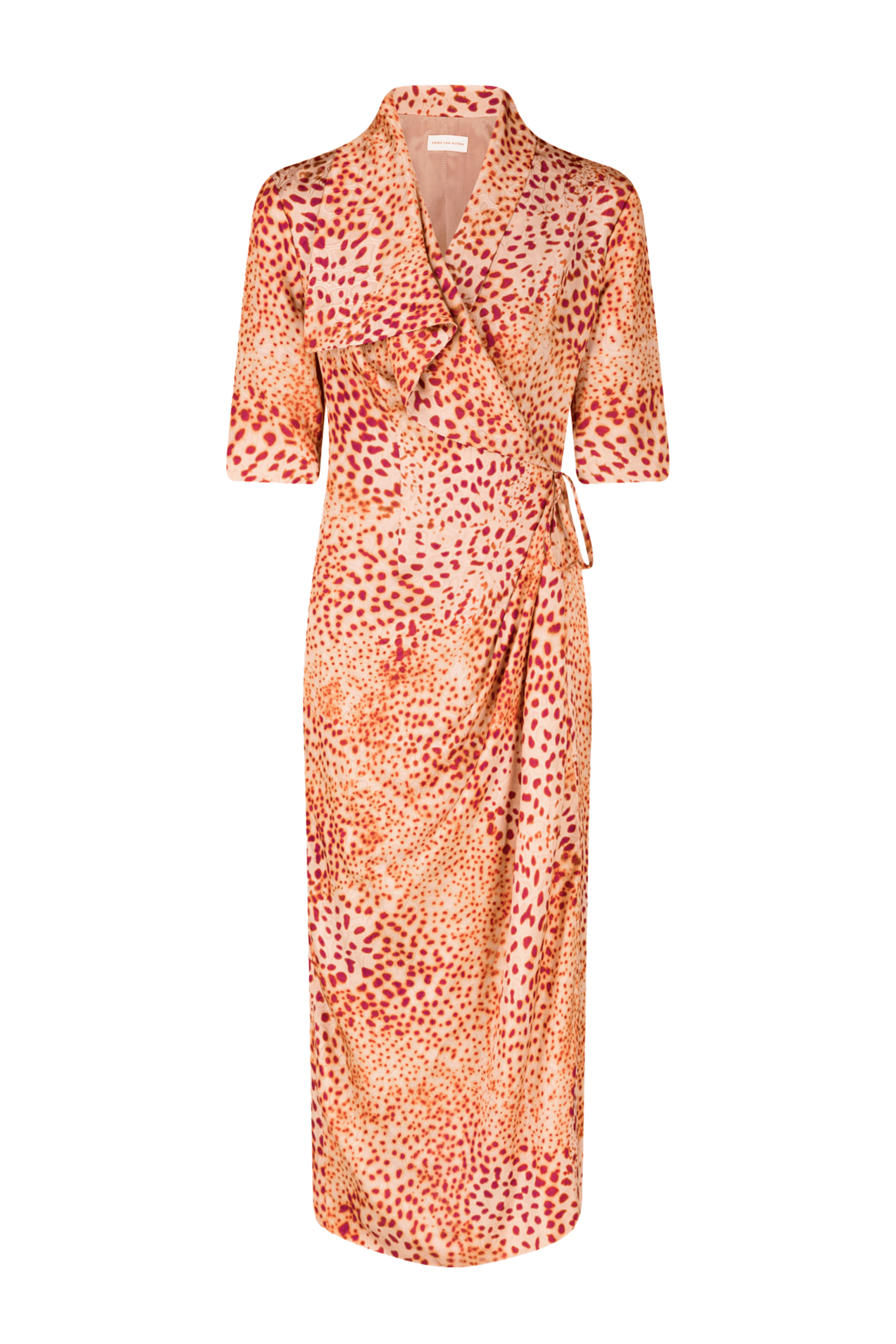 DRIES VAN NOTEN Danice Print Jacquard Wrap Dress