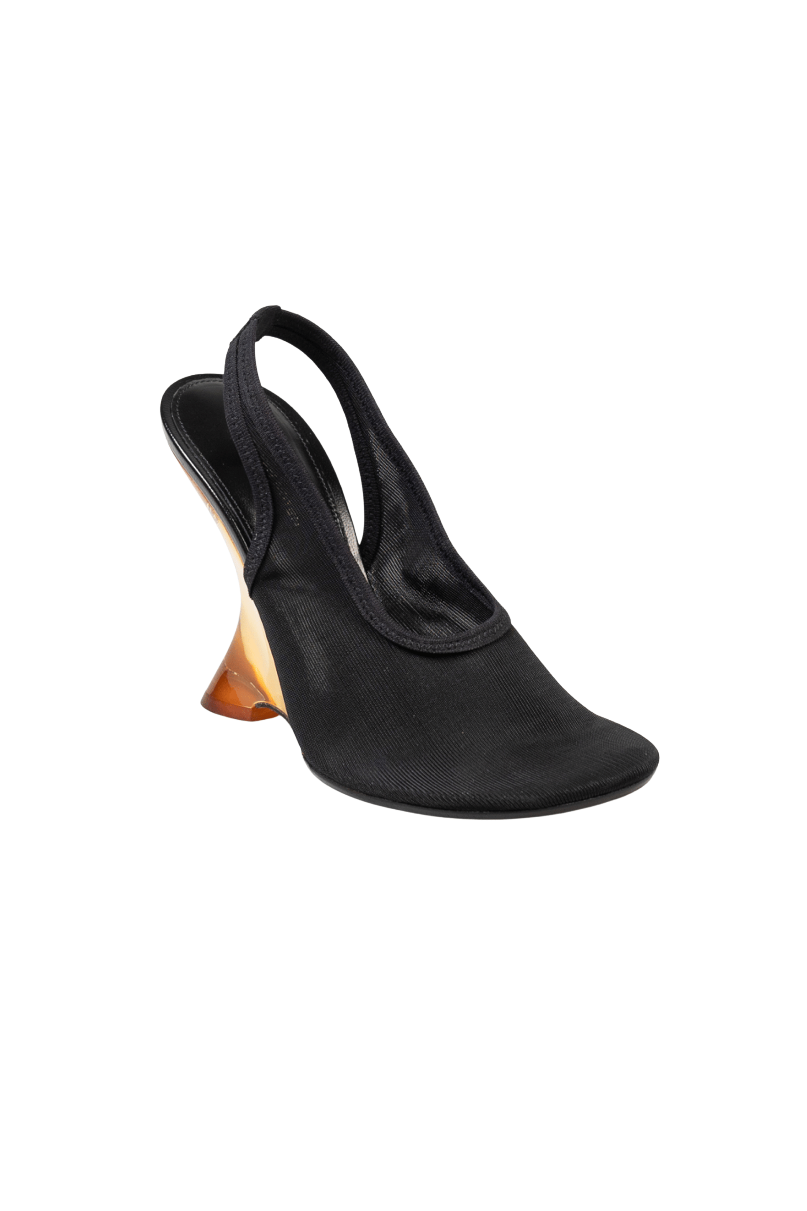 DRIES VAN NOTEN Bulle Black Slingback Pumps