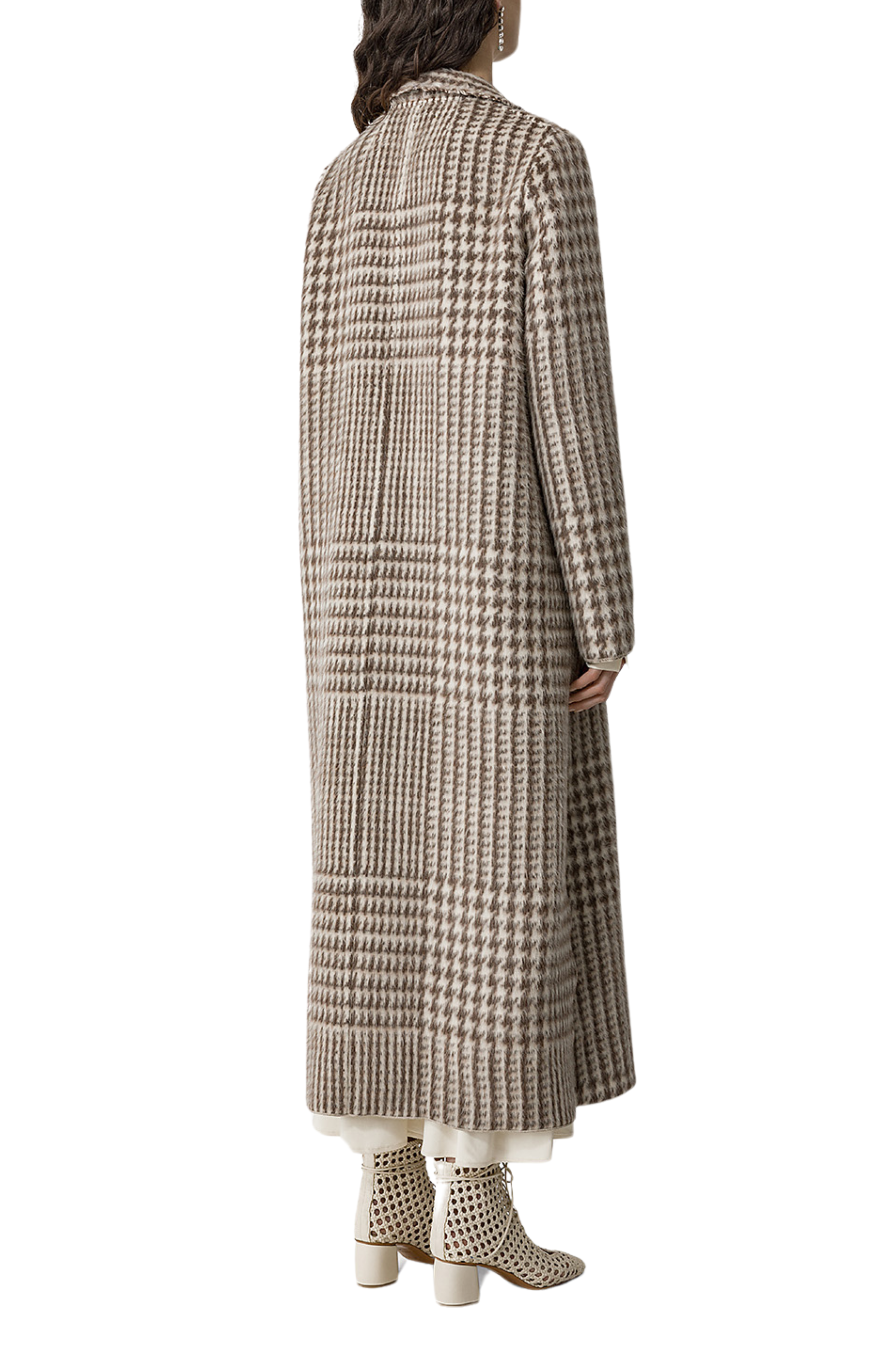 FORTE FORTE Macro Houndstooth Check Coat