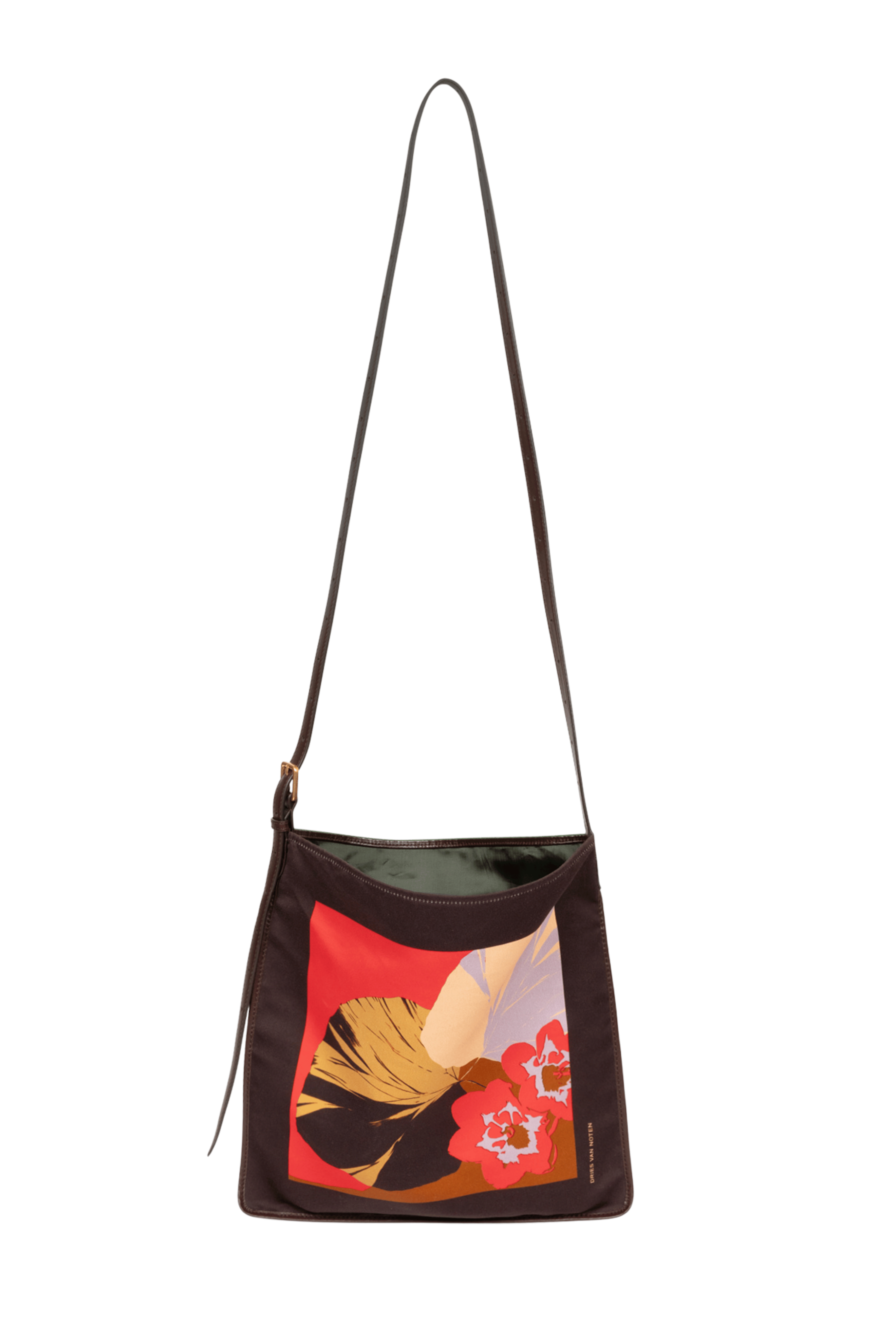 DRIES VAN NOTEN Floral Print Soft Hobo