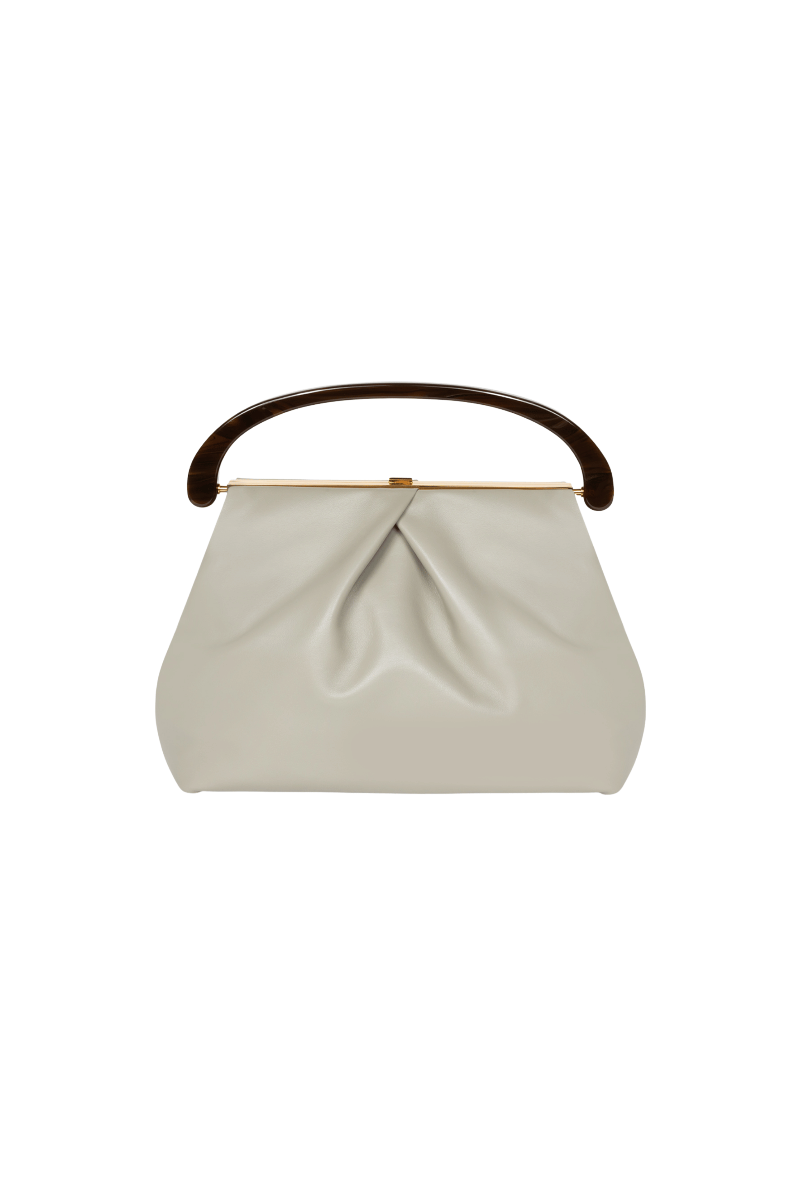 DRIES VAN NOTEN Green Folded Crisp Handle Bag