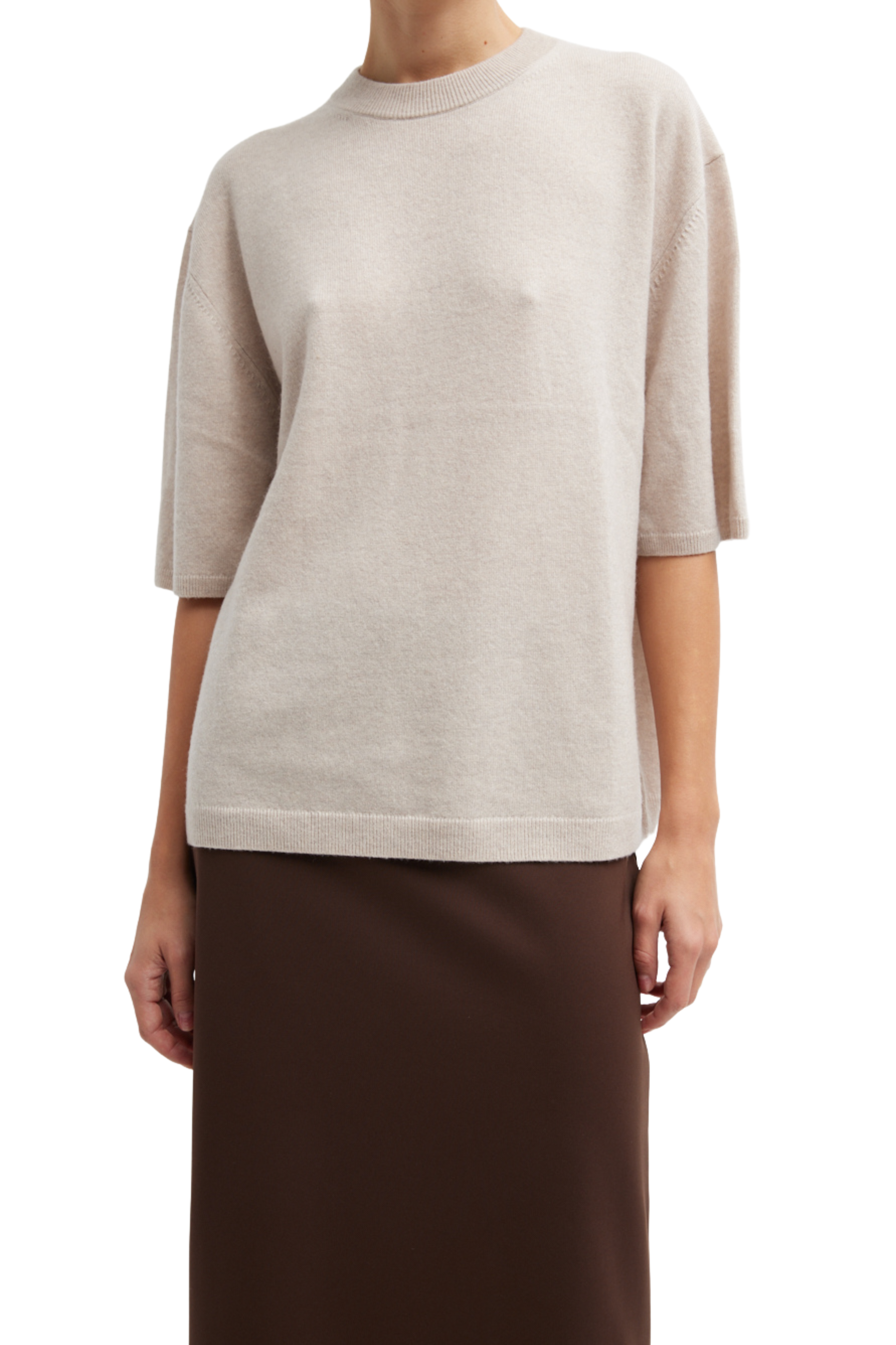 Washable Cashmere Oversized Easy Tee