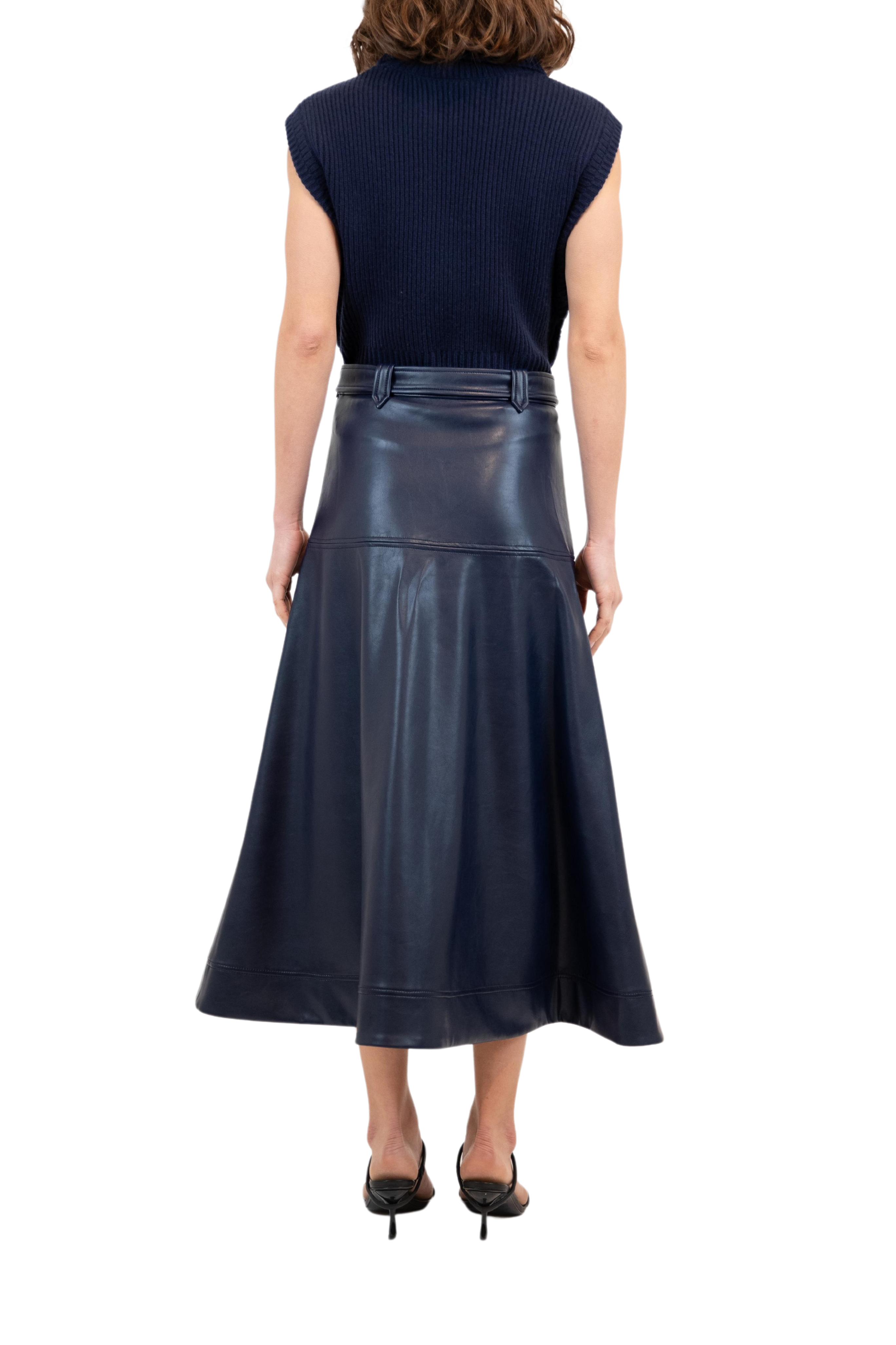 SIMKHAI Mayson Belted Skirt