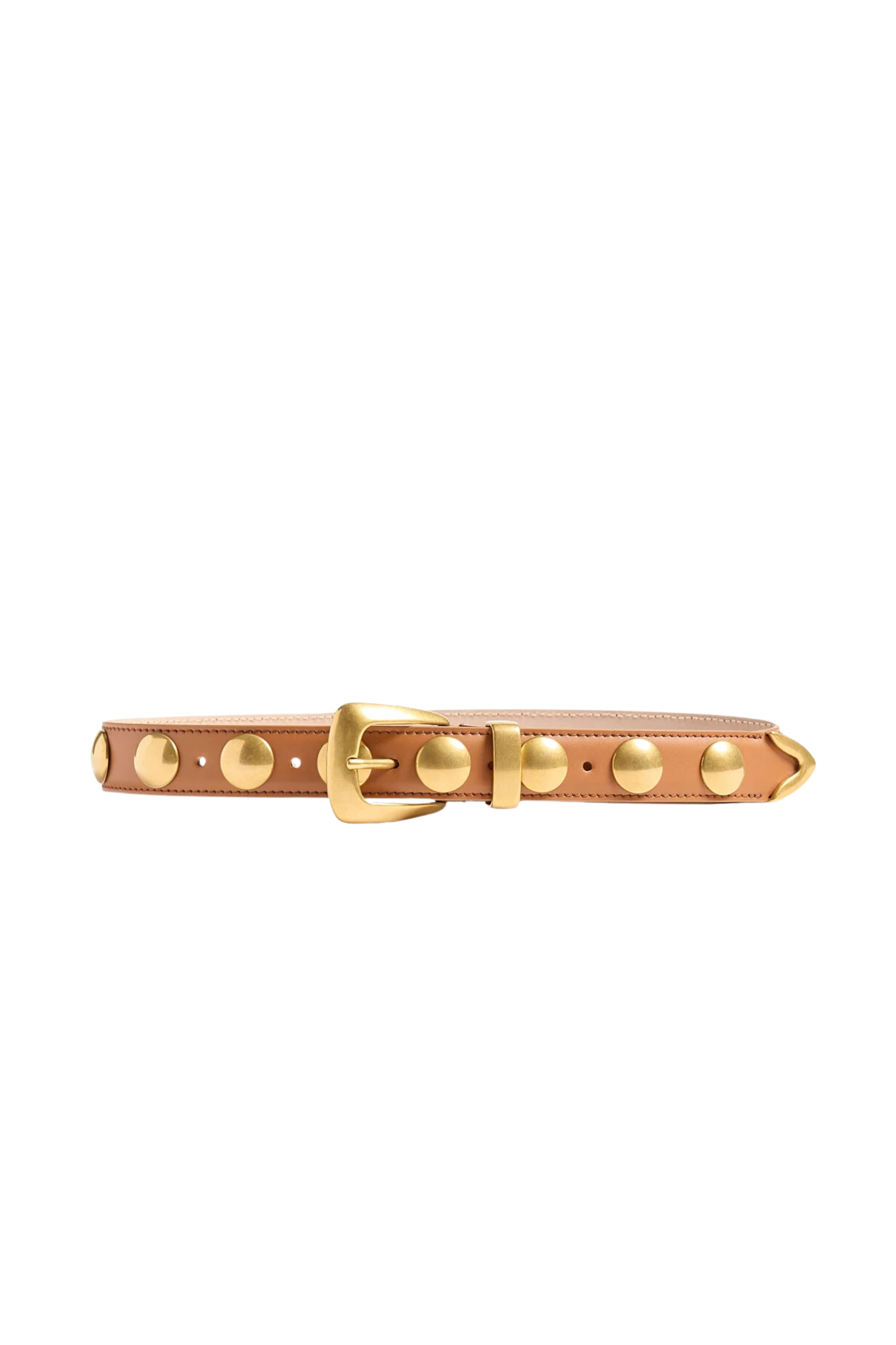 KHAITE Benny Suede Studded Belt