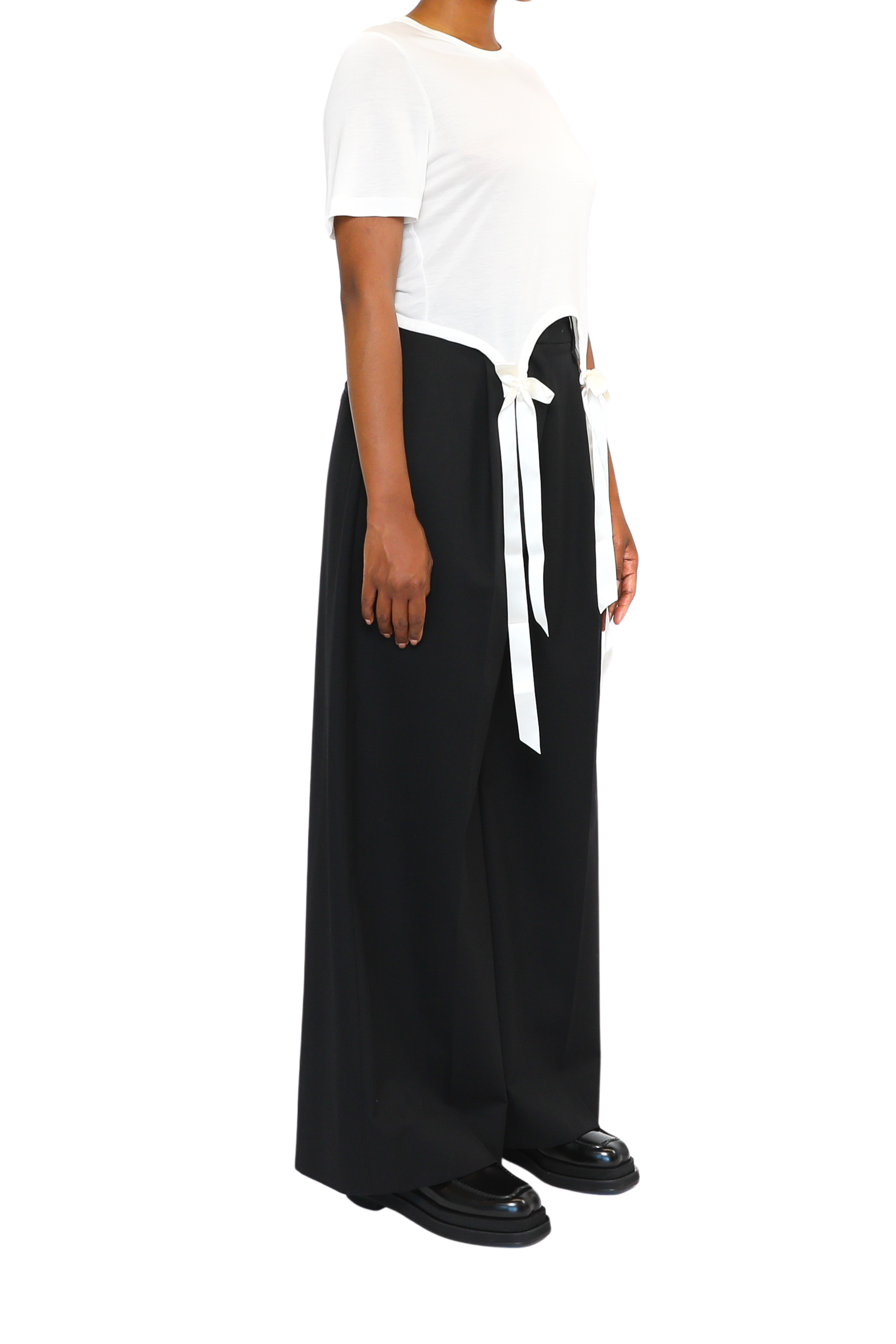 SIMONE ROCHA Pleated Wide Leg Pants