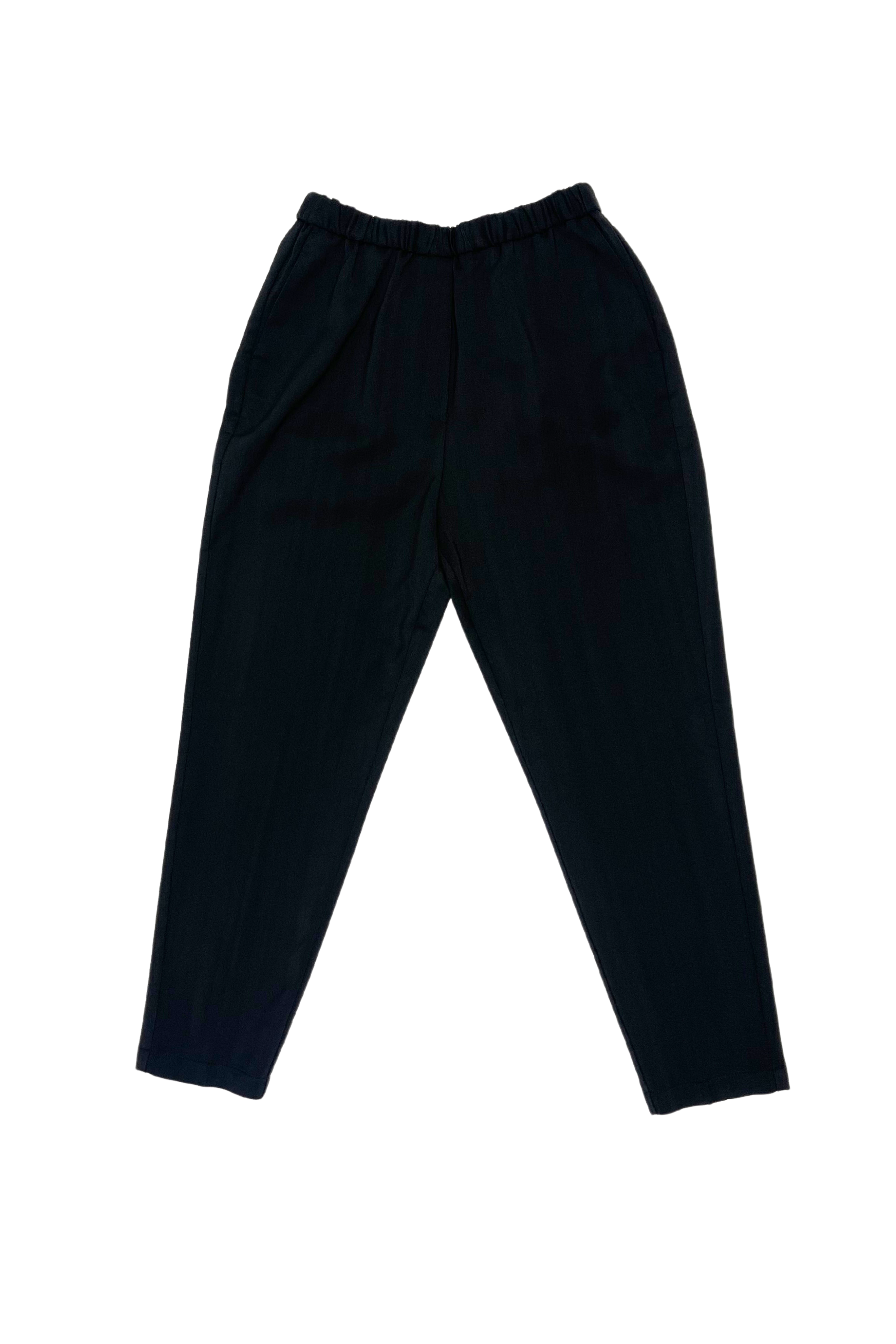 Forte Forte Wool Slub Sartorial Pant in Black