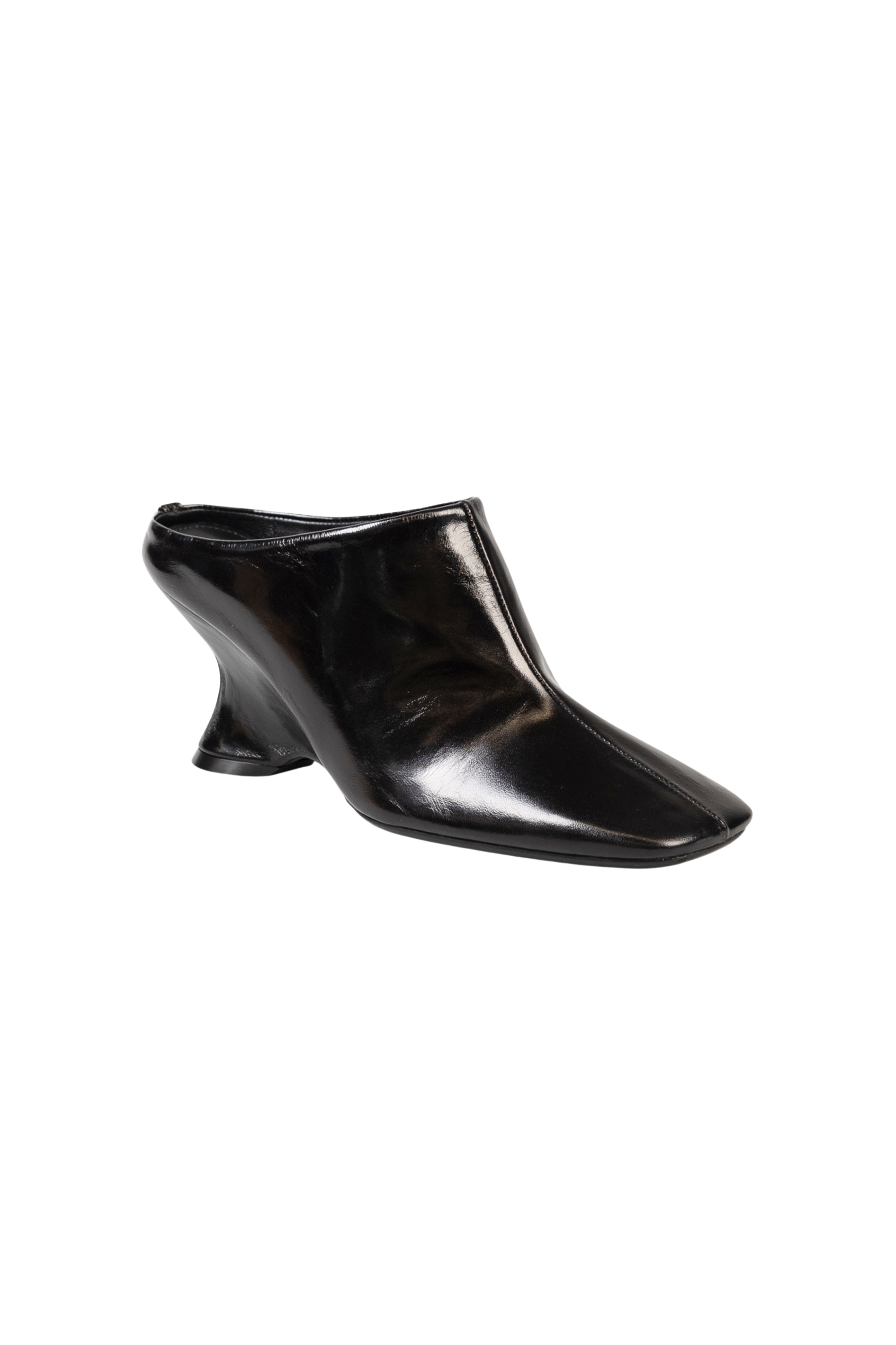 DRIES VAN NOTEN Glove Wedge Leather Mules