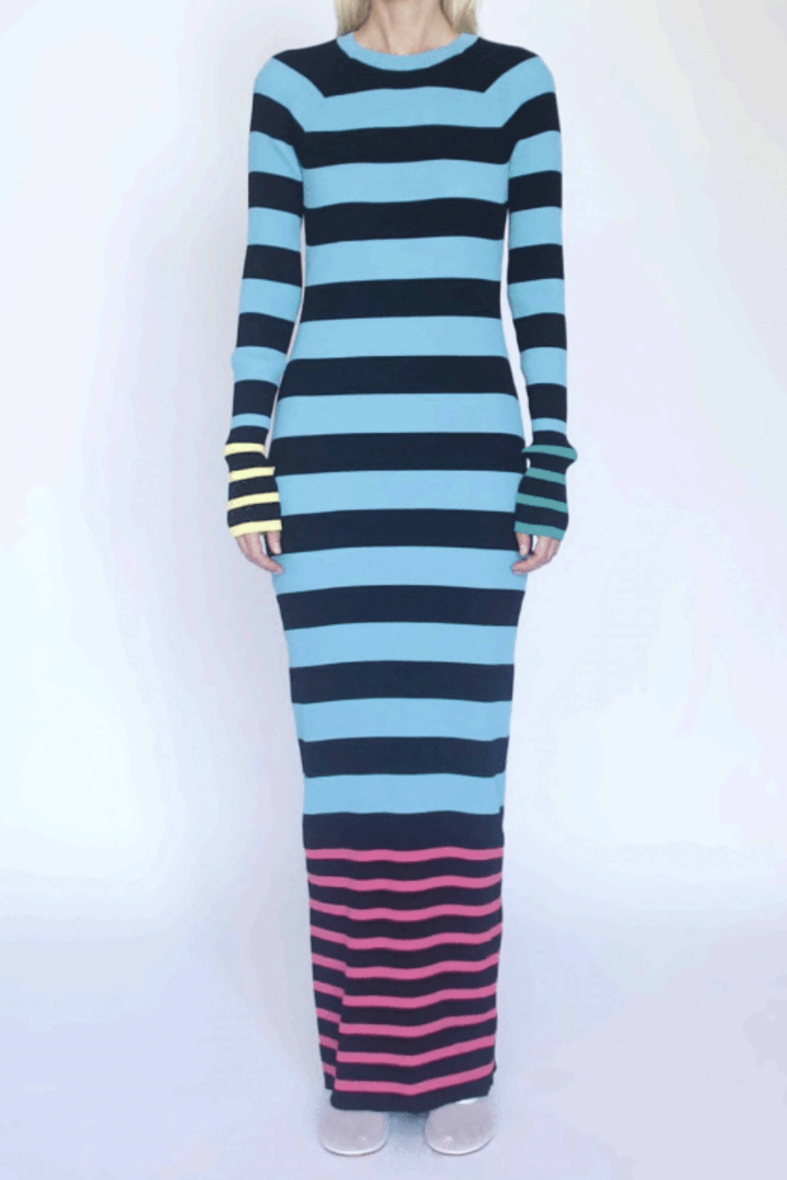 ZANKOV Sam Stripe Maxi Dress