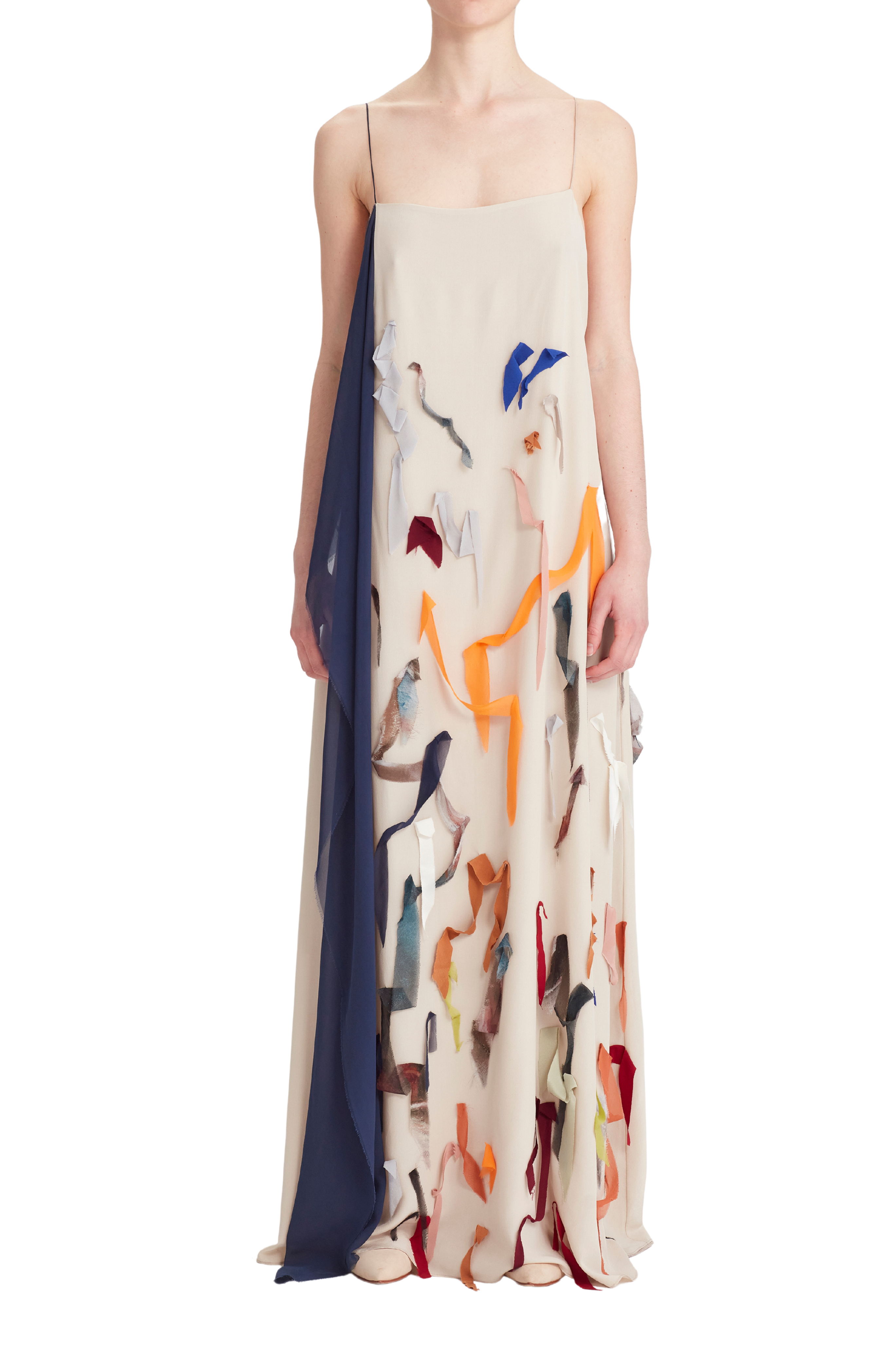 Silk "Painted" Dress