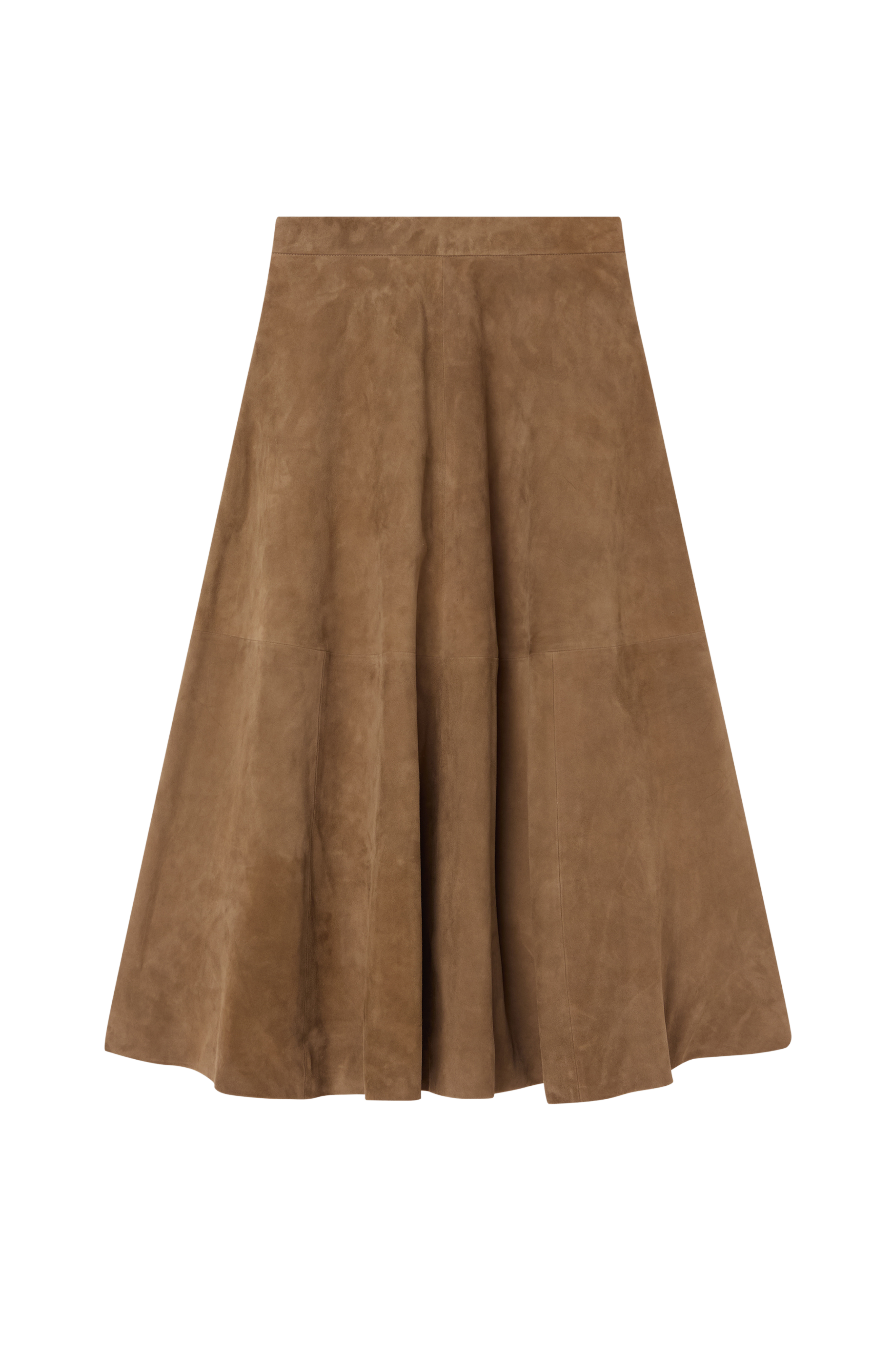 Suede A-Line Skirt