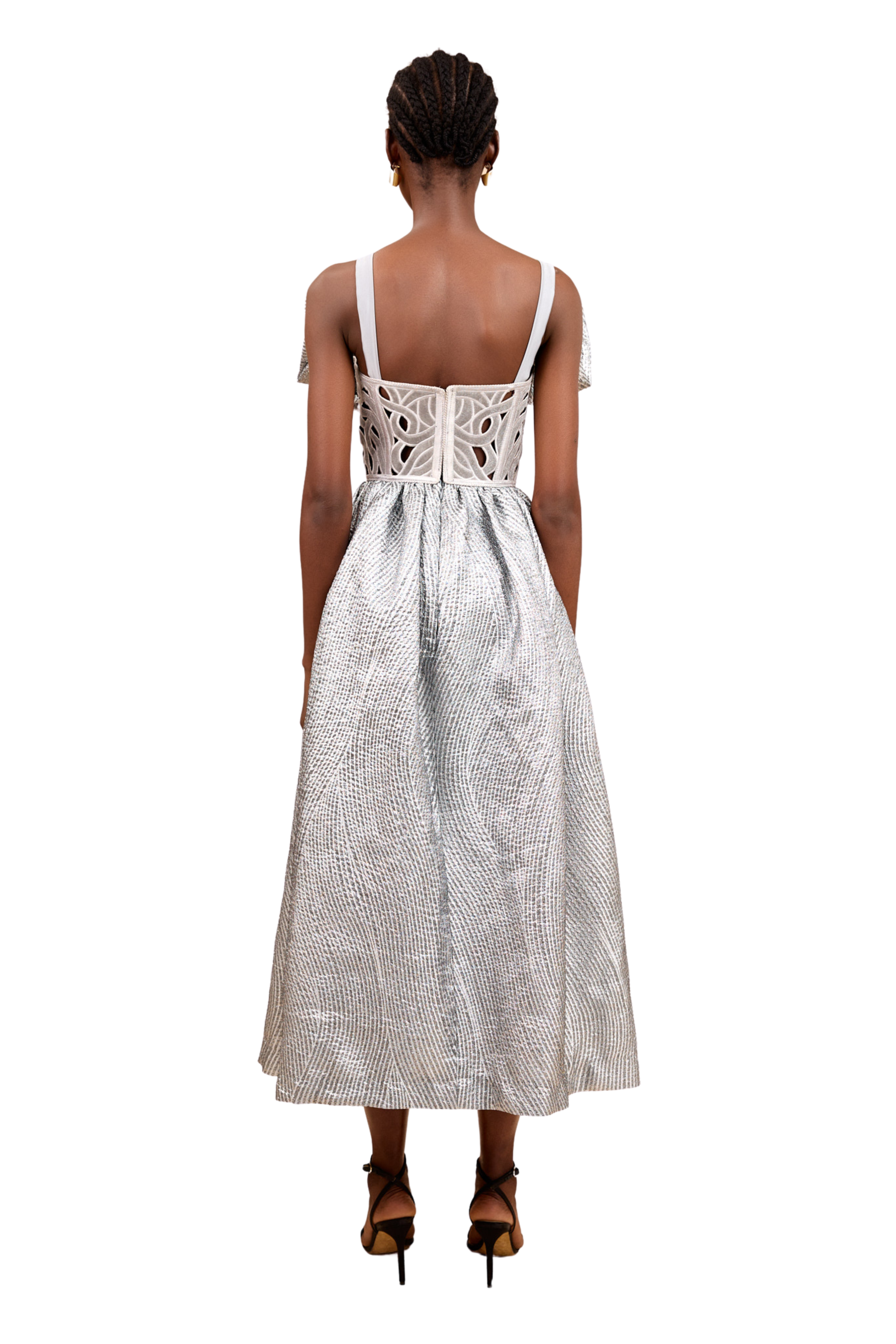 CHRISTIE BROWN x McMullen Dionne Silver Dress