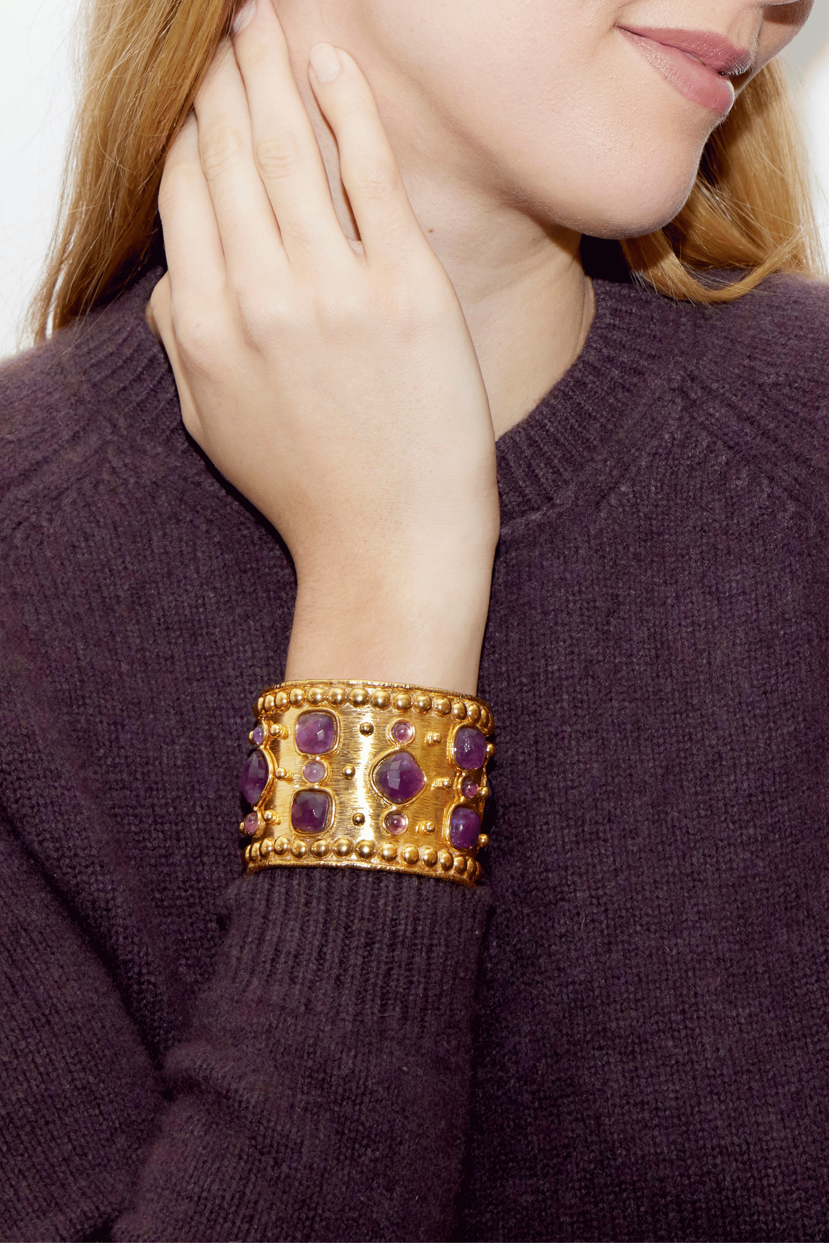 Medicis Amethyst Cuff