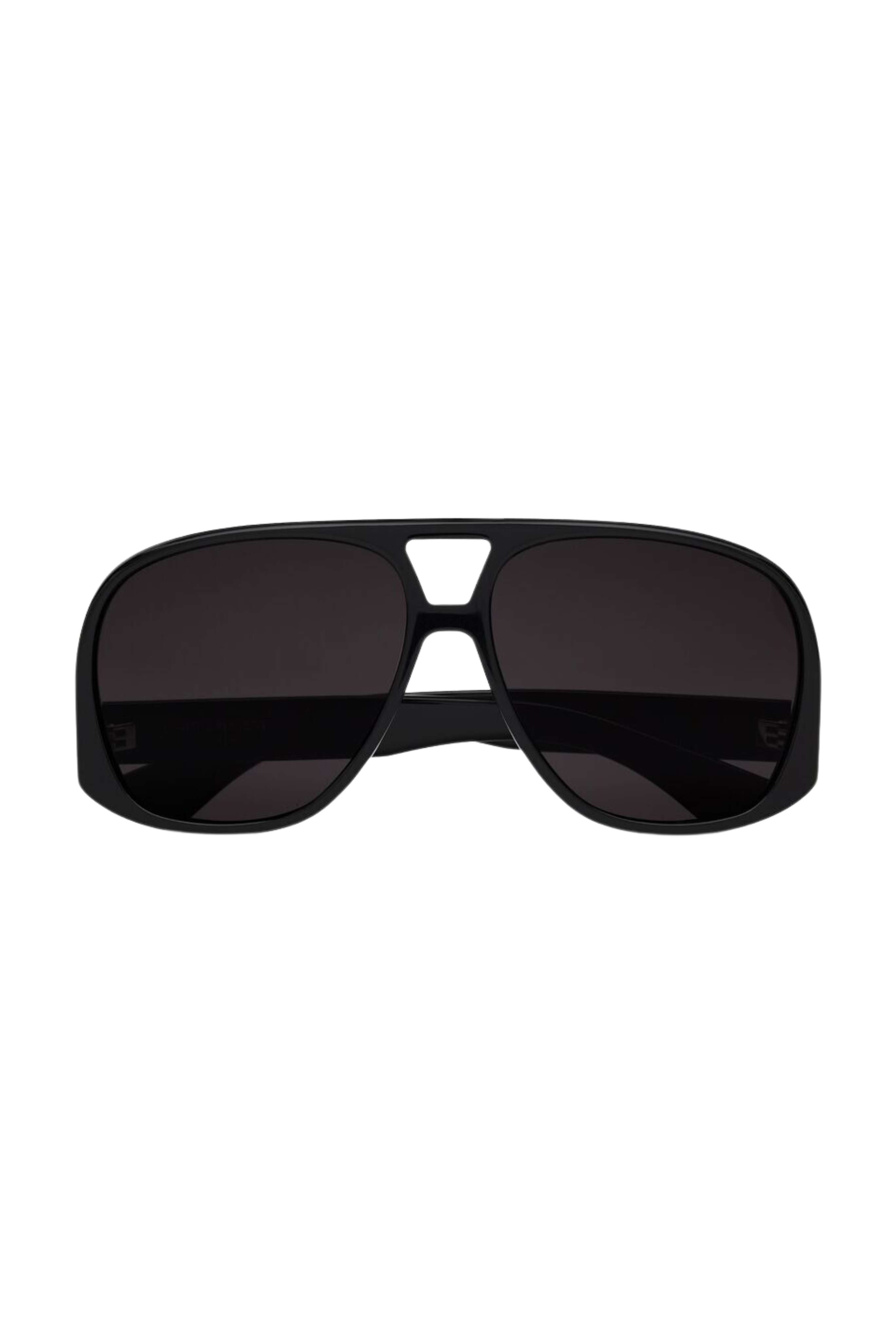 SAINT LAURENT Shiny Pilot Frame Sunglasses