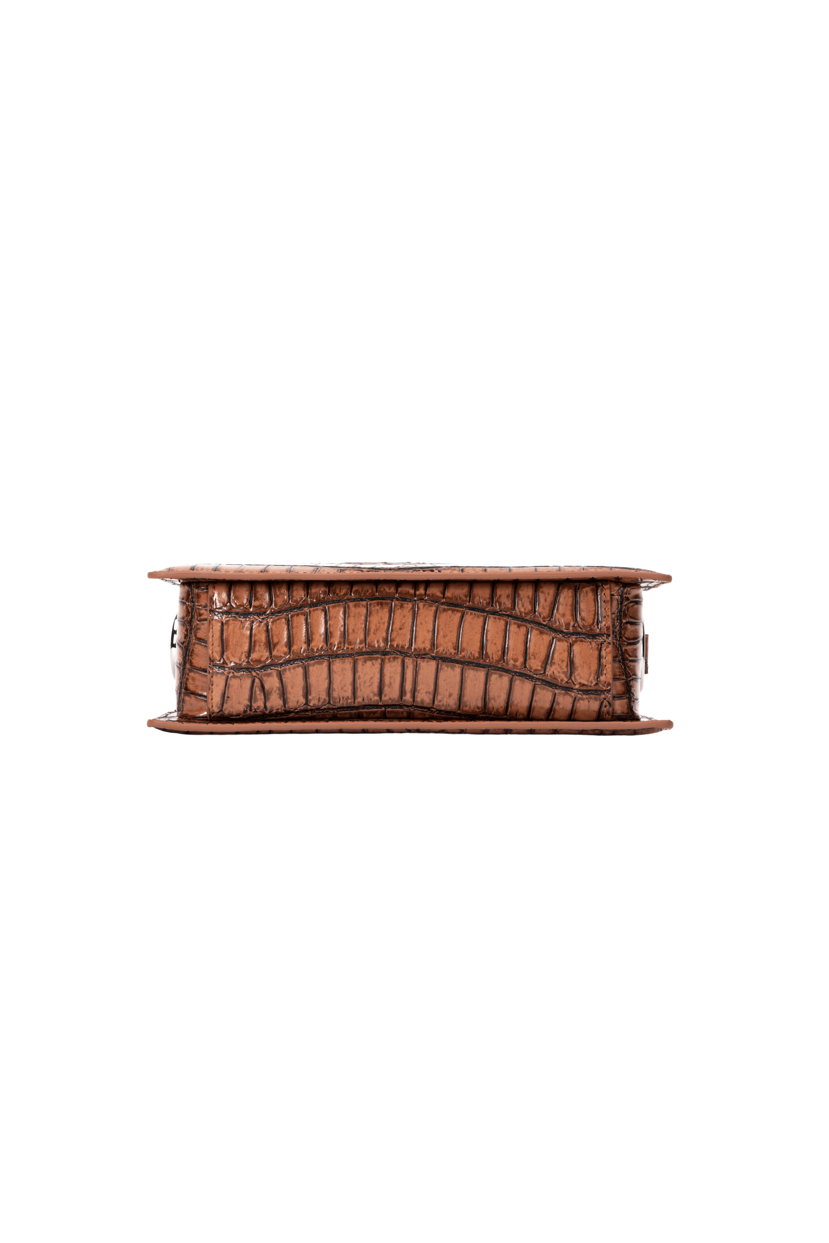 Ana Small Brown Croc Bag