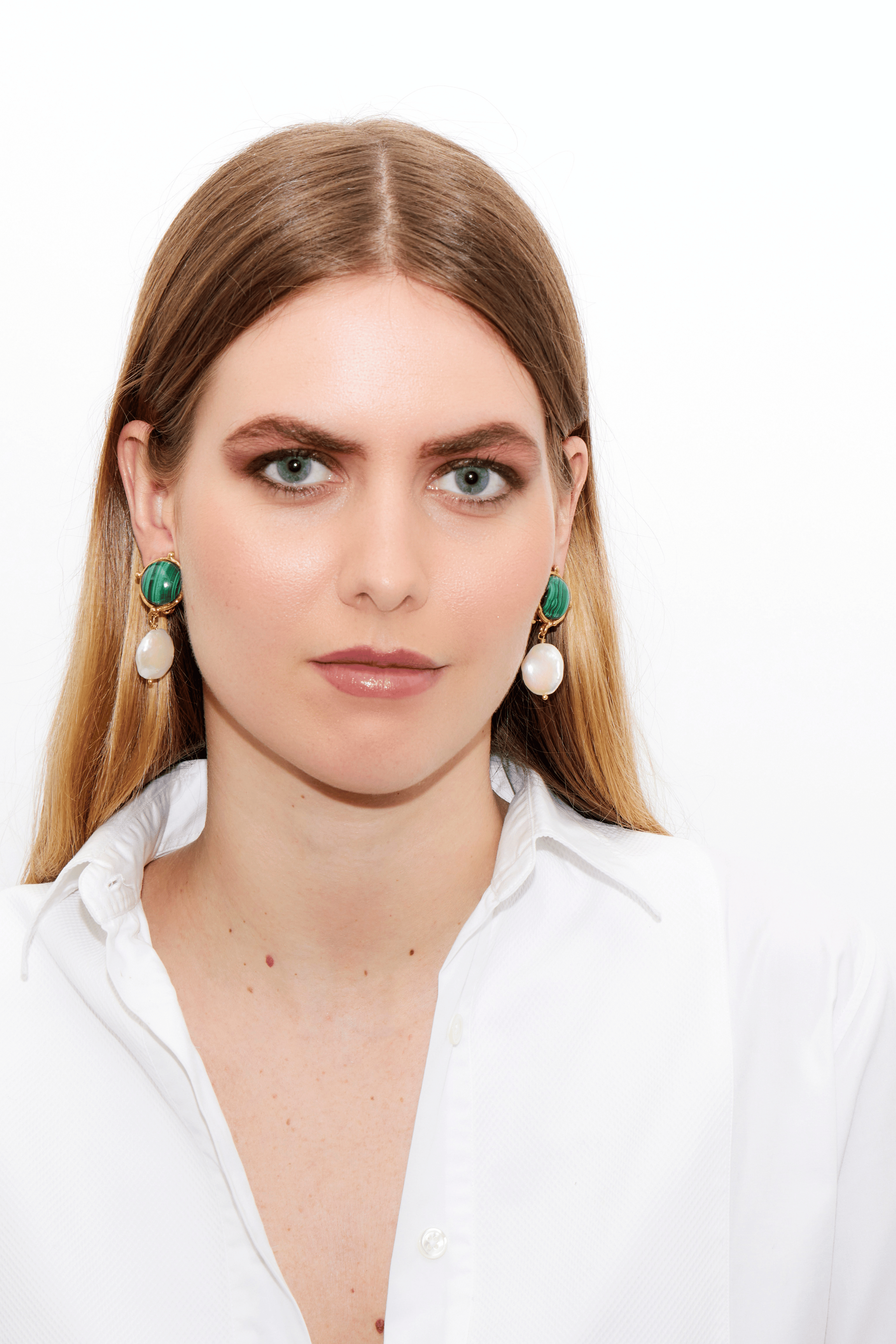 Diane Malachite Earrings