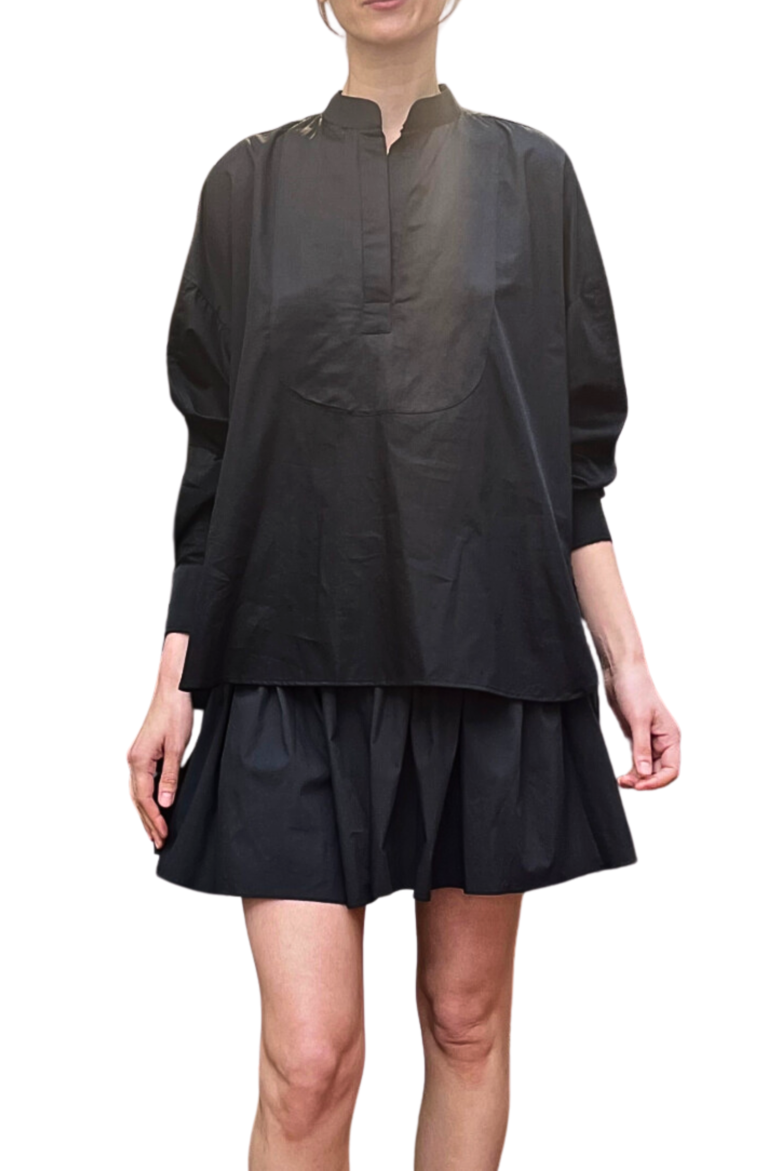 ABADIA Contrast Yoke Shirt