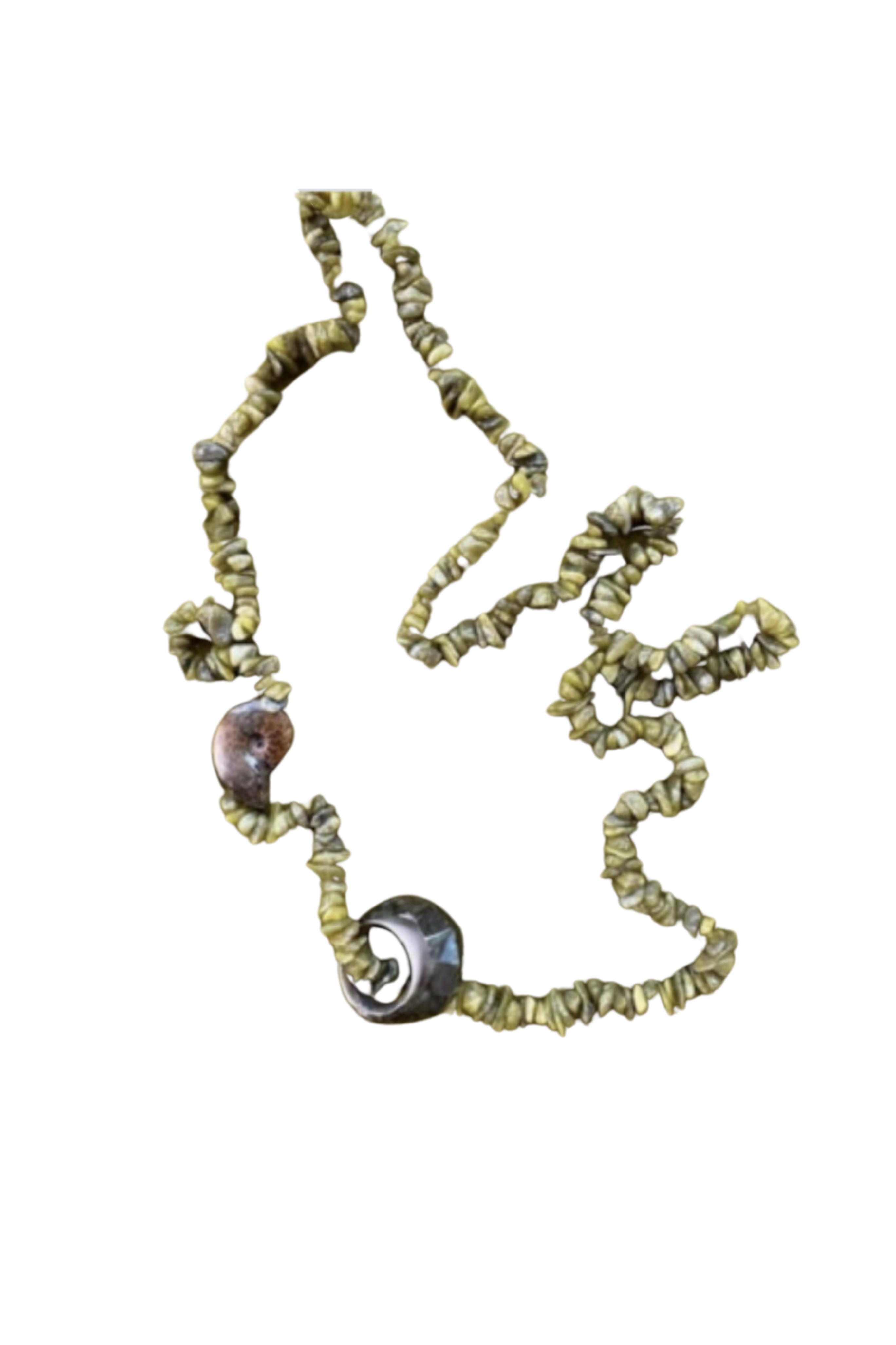 DON'T LET DISCO Labradorite Crystal Current Necklace