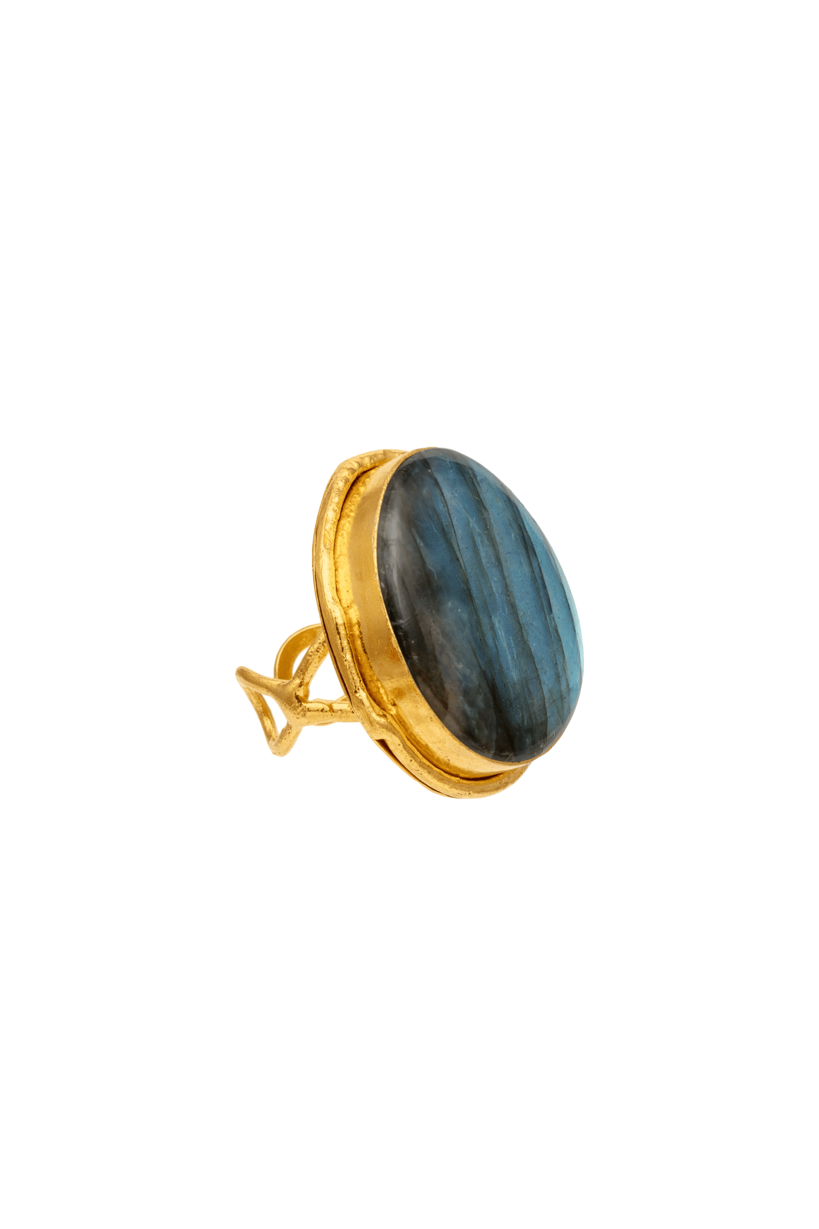 Macaron Labradorite Ring