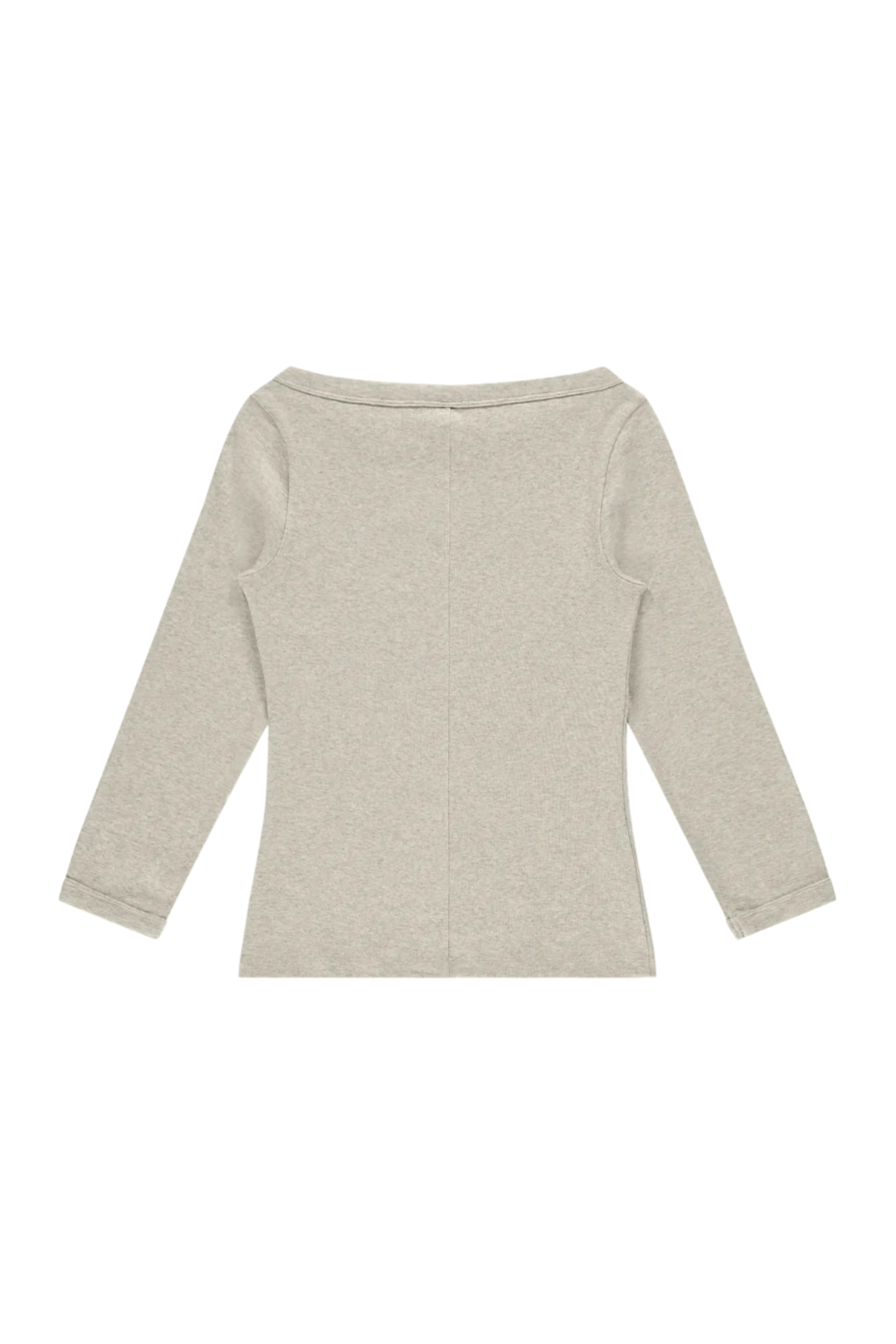 FLORE FLORE Steffi Boatneck Tee in Heather Grey